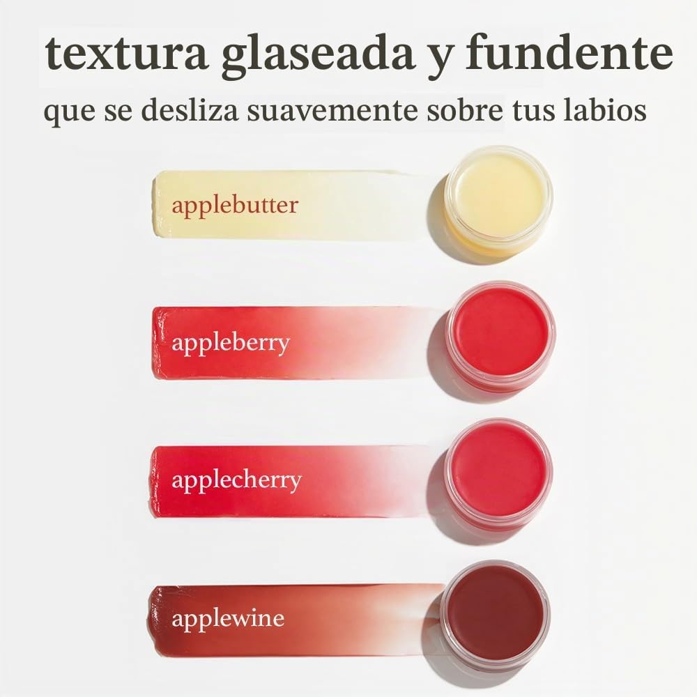 NOONI MASCARILLA VEGANA DE MANTEQUILLA DE MANZANA PARA LABIOS NOCTURNA BÁLSAMO LABIAL HIDRATANTE Y MANTEQUILLA CON MANTECA - 6