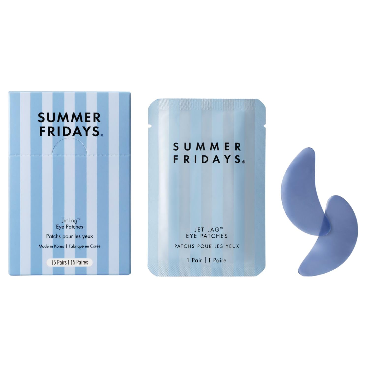 SUMMER FRIDAYS JET LAG - PARCHES HIDRATANTES PARA LOS OJOS, HIDROGEL DESHINCHABLE PARA DEBAJO DE LOS OJOS CON ÁCIDO - 1