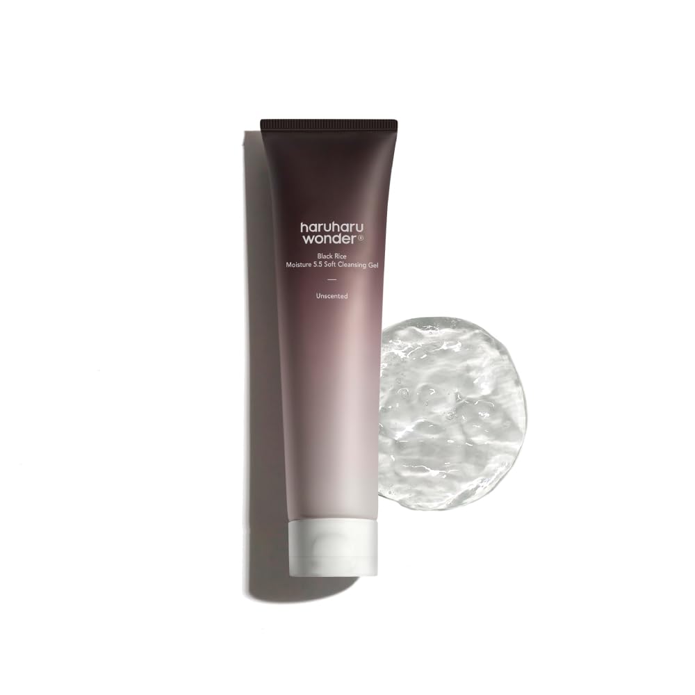 HARUHARU WONDER BLACK RICE MOISTURE 5.5 GEL LIMPIADOR SUAVE, LIMPIADOR DIARIO SUAVE, PH BAJO 5.5, EQUILIBRIO DE HUMEDAD, SIN - 1