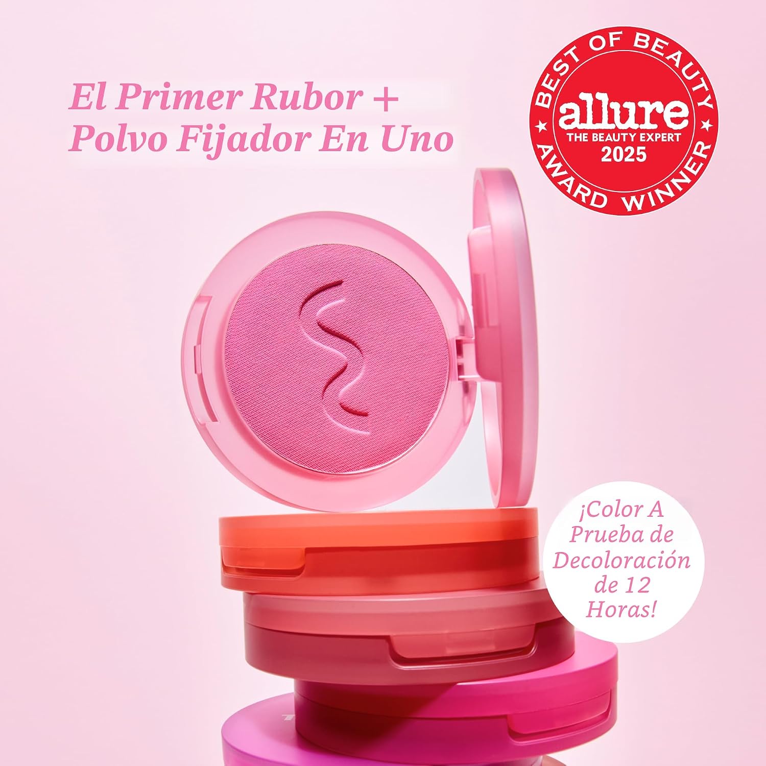 RUBOR EN POLVO MATE GETSET - SAMO SPRITZER, FIJADOR RUBOR MALVA ROSADO BORROSO - 3