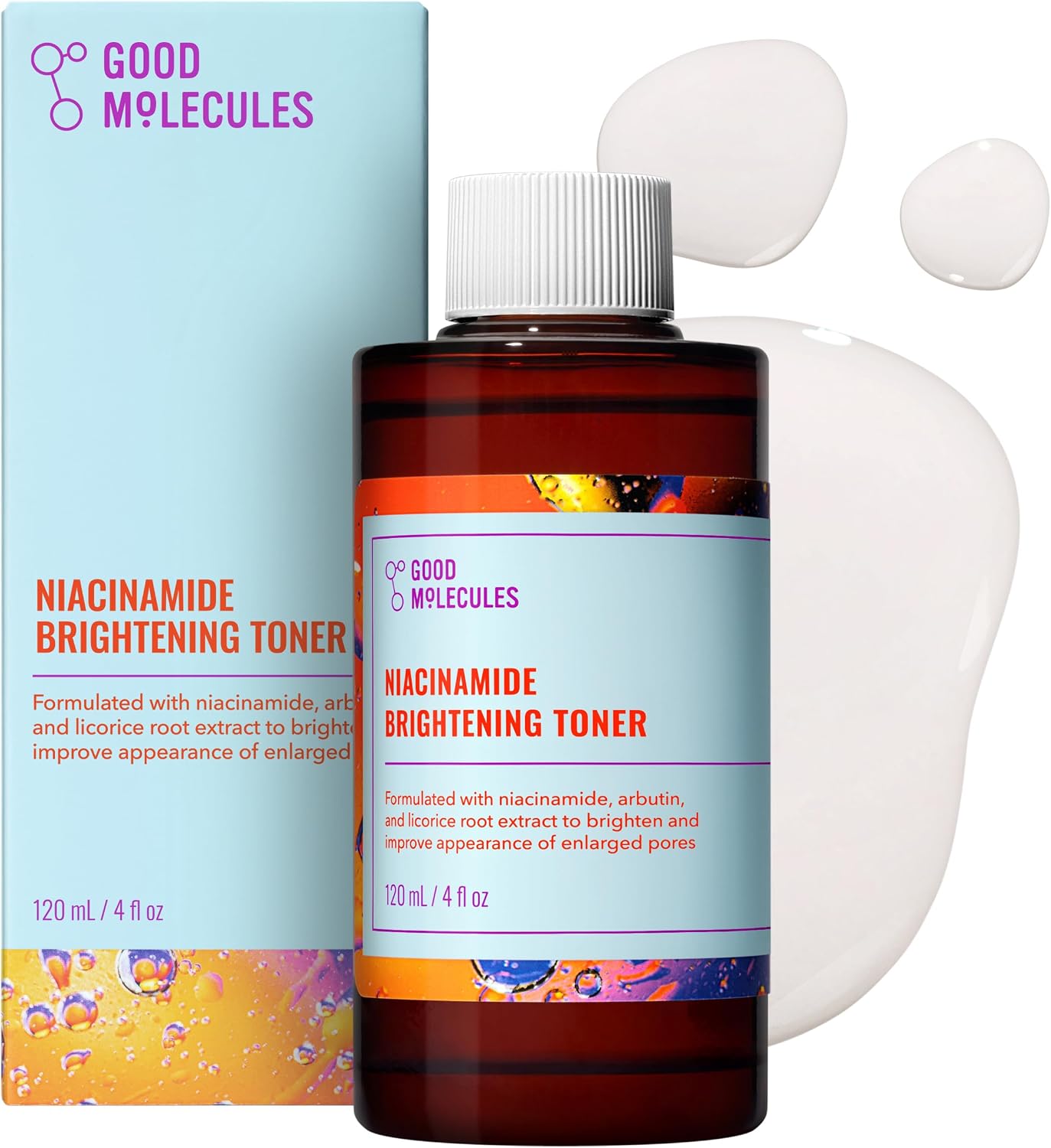 GOOD MOLECULES - TÓNICO ILUMINADOR DE NIACINAMIDA CON ARBUTINA, 4 ONZAS LÍQUIDAS - 1