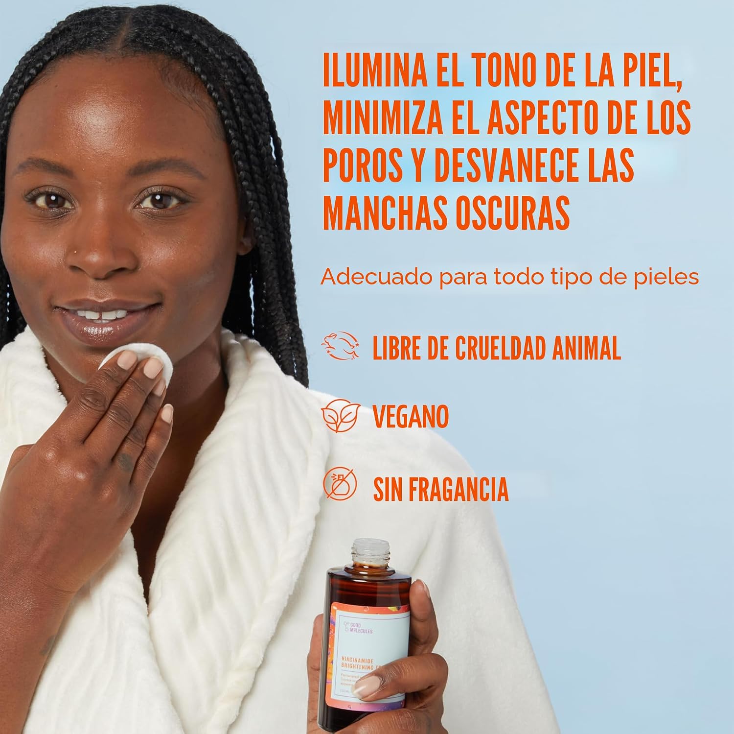 GOOD MOLECULES - TÓNICO ILUMINADOR DE NIACINAMIDA CON ARBUTINA, 4 ONZAS LÍQUIDAS - 2