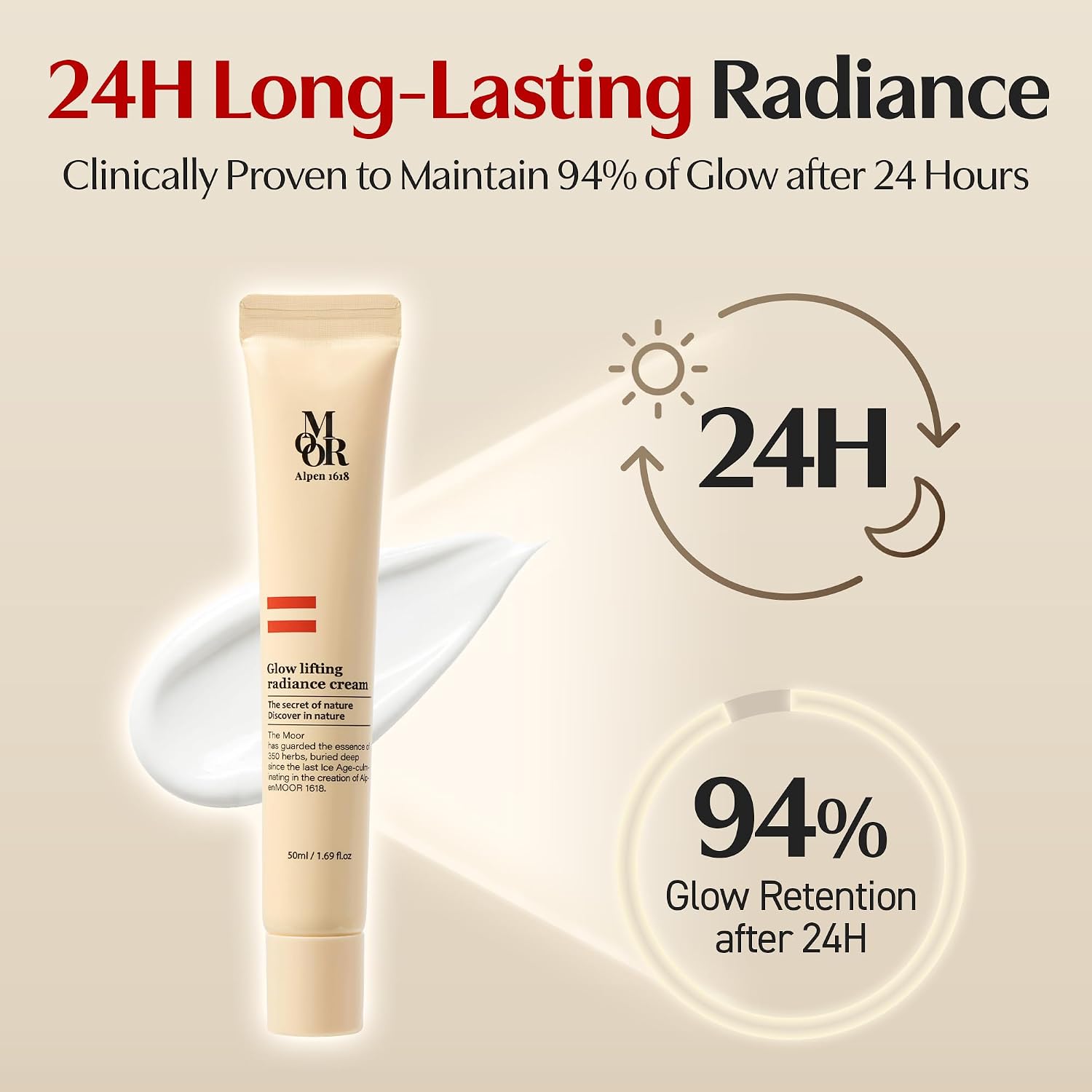 BRILLO GLOW LIFTING RADIANCE CREMA, SILKY COLLAGEN Y PDRN, ANTIENVEJECIMIENTO ANTIEDAD, 1.69 FL.OZ - 3