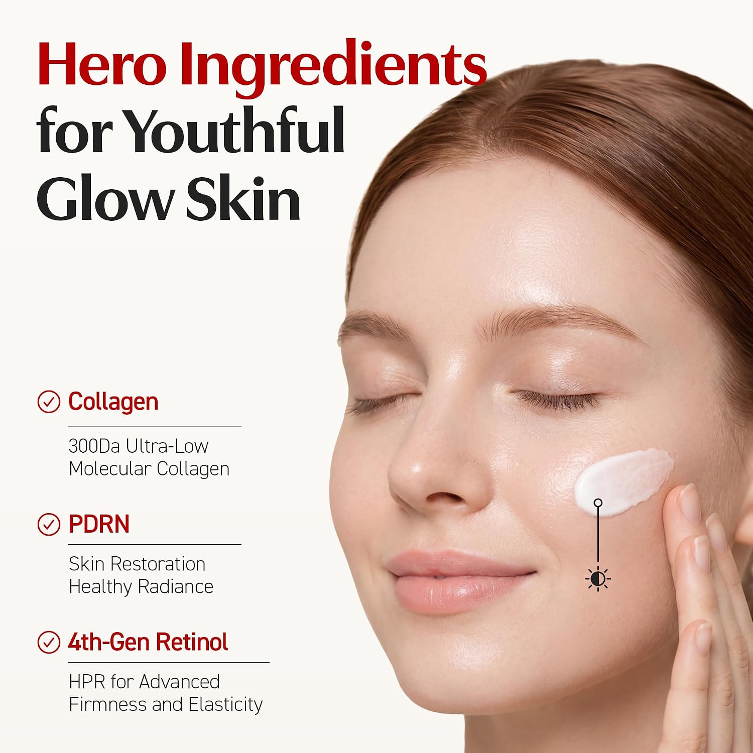 BRILLO GLOW LIFTING RADIANCE CREMA, SILKY COLLAGEN Y PDRN, ANTIENVEJECIMIENTO ANTIEDAD, 1.69 FL.OZ - 5