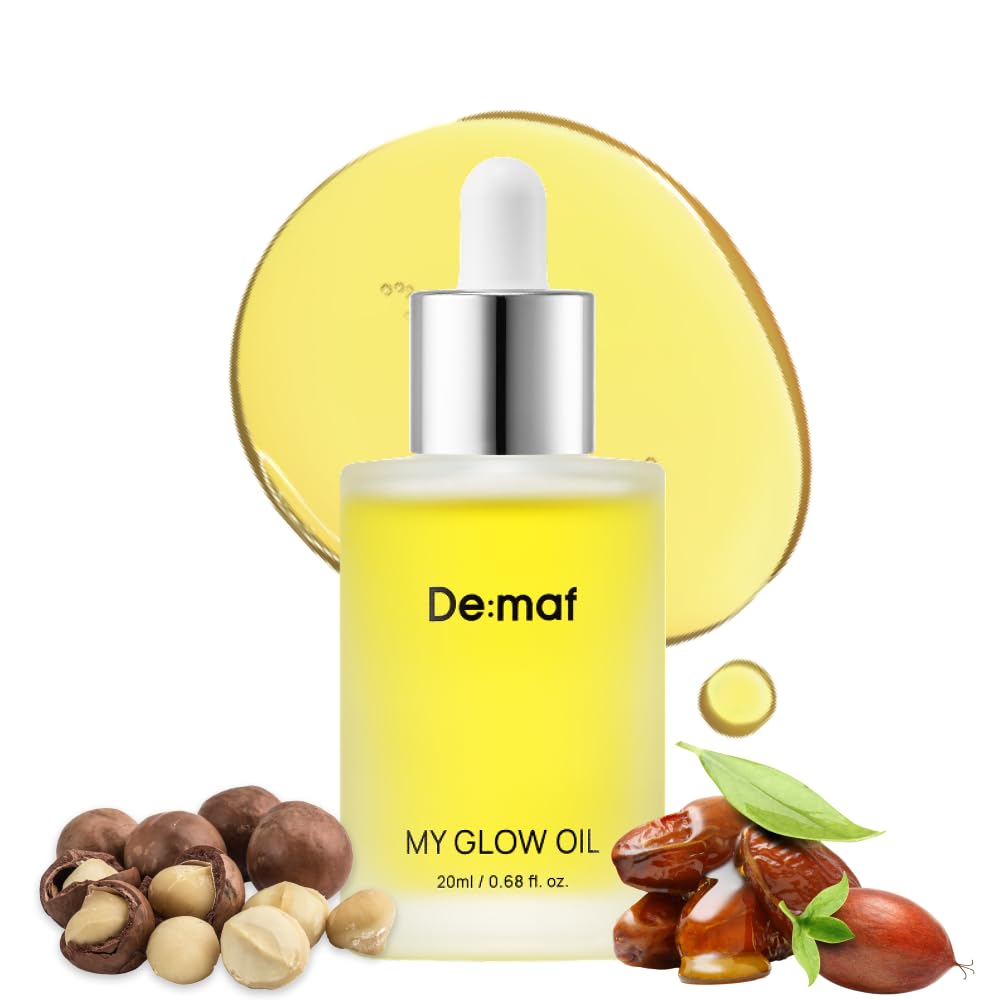 DE:MAF MY BRILLO GLOW ACEITE NUTRIENTE, ACEITE FACIAL DE JOJOBA PARA PIELES GRASAS SENSIBLES, 1.0 FL OZ - 1