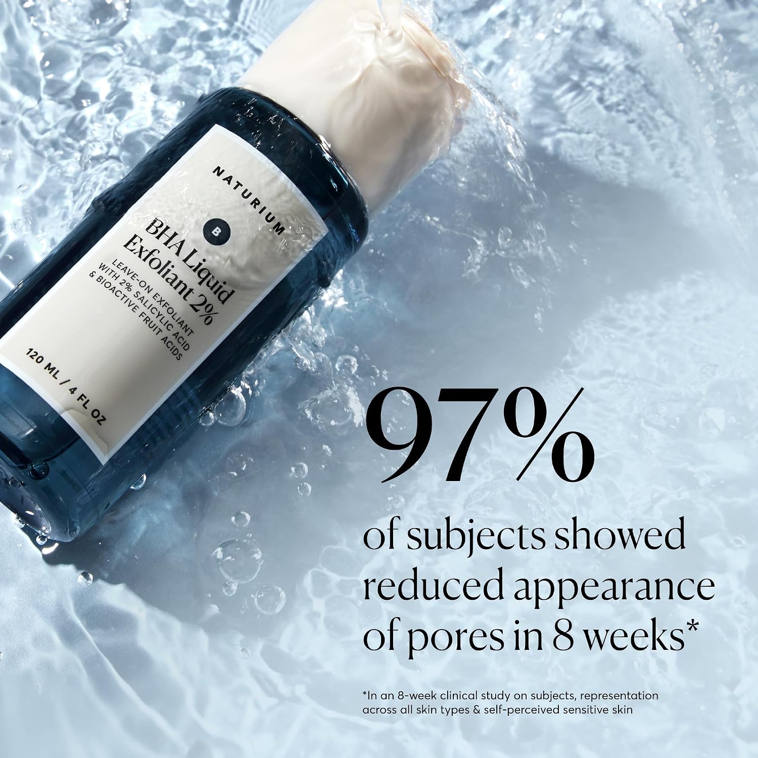 NATURIUM BHA EXFOLIANTE LÍQUIDO 2%, TRATAMIENTO EXFOLIANTE DE POROS LEAVE-ON PARA ROSTRO Y CUIDADO DE LA PIEL, CON ÁCIDO - 7