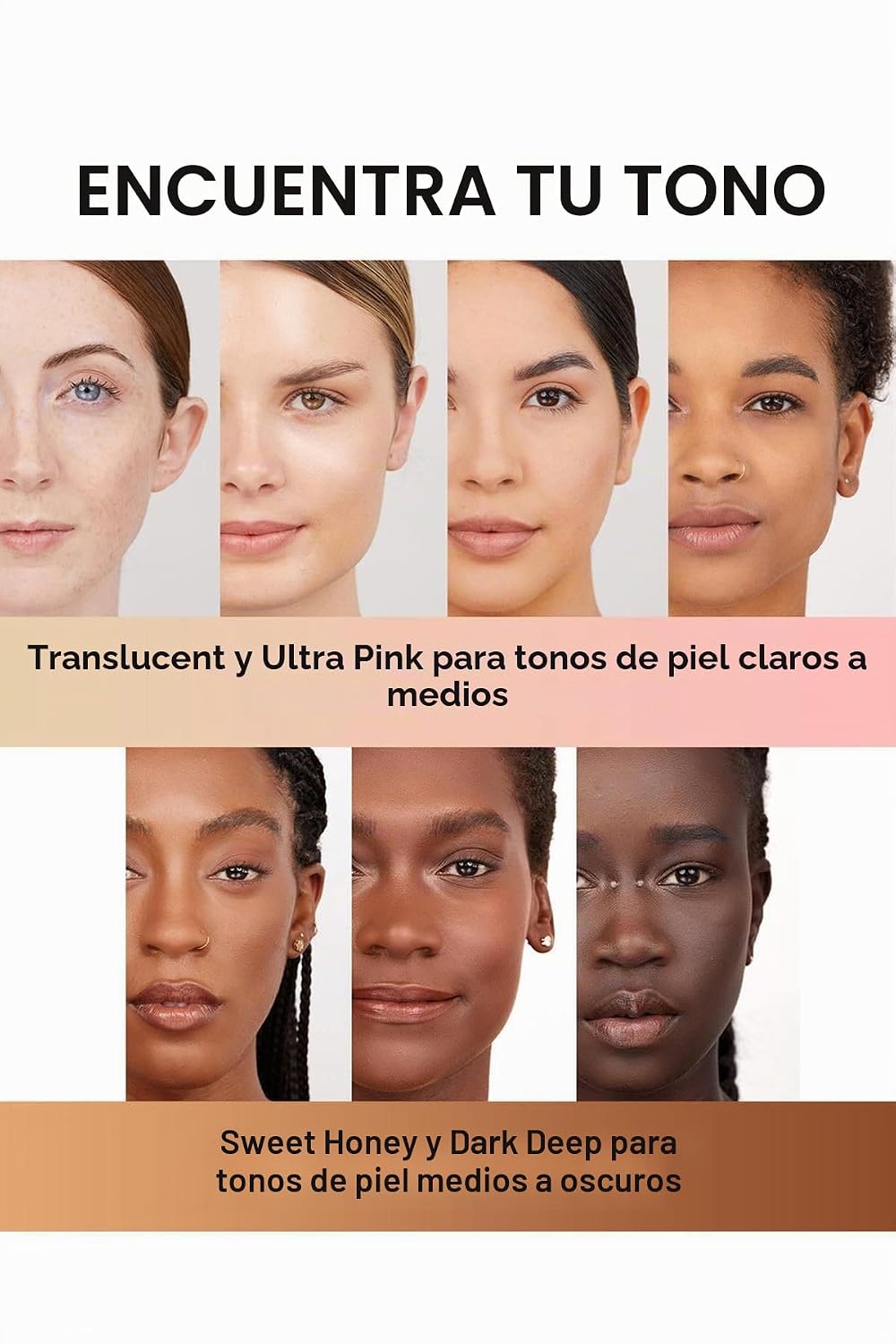 ONE SIZE POLVO FIJADOR DIFUMINADOR DEFINITIVO DE TAMAÑO COMPLETO - ULTRA ROSA - PARA TONOS DE PIEL CLAROS A MEDIANOS - 5