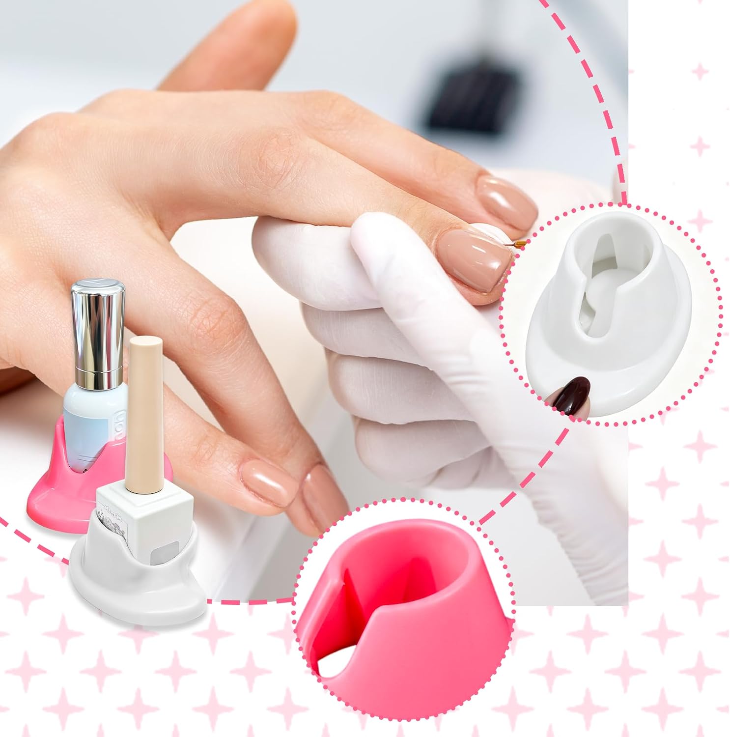 JUEGO DE 3 SOPORTES PARA CEPILLOS DE LABIOS COMPATIBLES CON MÁSCARA LANEIGE PARA DORMIR, FUNDA PROTECTORA DE SILICONA - 5