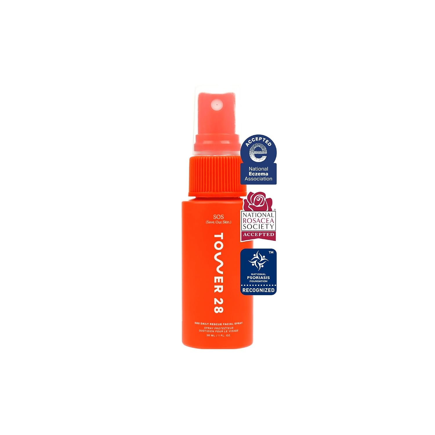 TOWER 28 SOS DAILY RESCUE SPRAY DE ÁCIDO HIPOCLOROSO CALMANTE PARA ROSTRO 1 OZ - 1