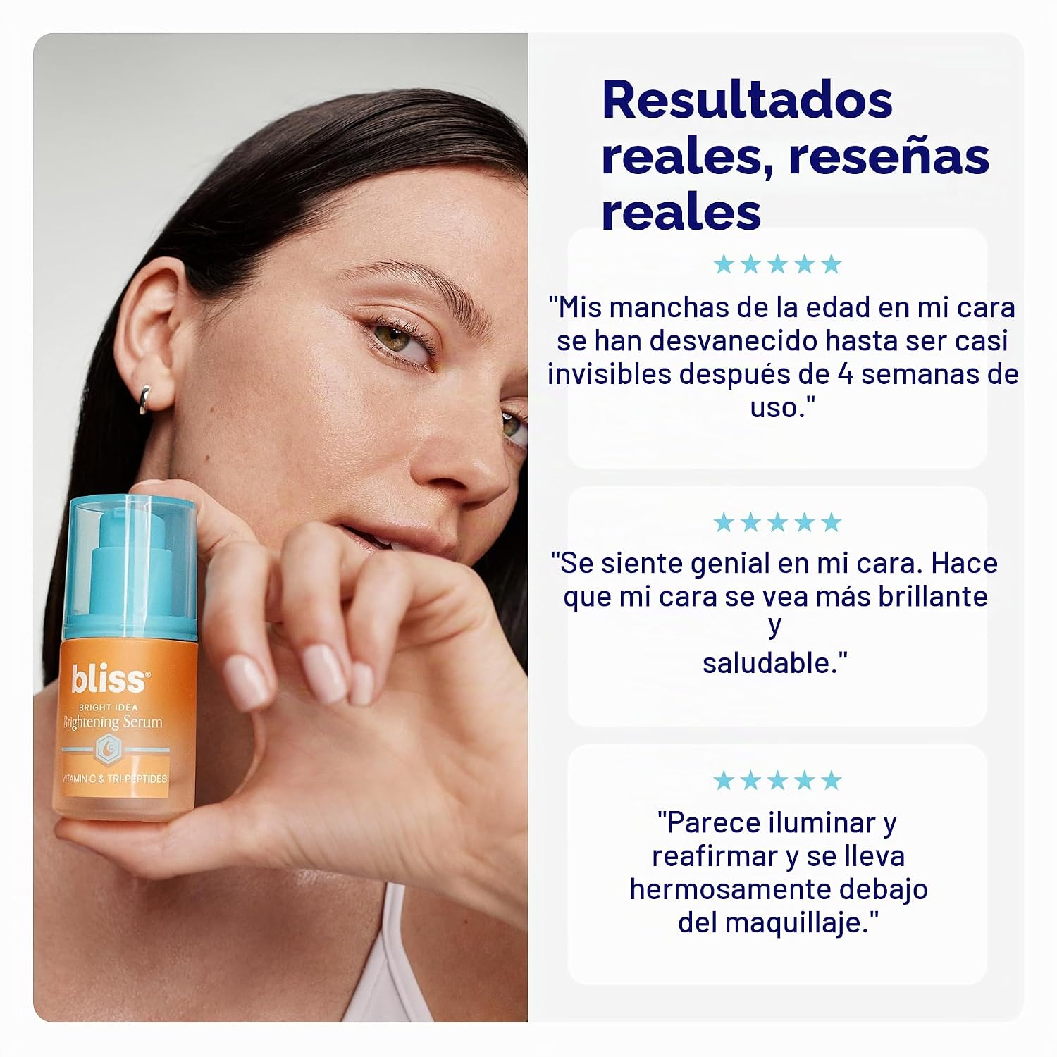 BLISS BRIGHT IDEA - SUERO FACIAL DE VITAMINA C Y TRI-PÉPTIDO, PROTEGE Y ILUMINA LA PIEL, REDUCE LAS MANCHAS OSCURAS - 6