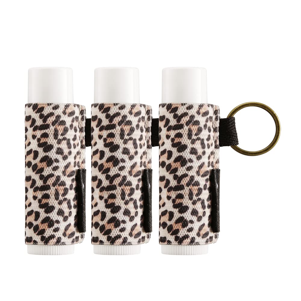 LLAVERO CON CLIP PARA BĂLSAMO LABIAL, FUNDA PARA LĂPIZ LABIAL, FUNDA PARA BRILLO DE LABIOS LEOX3 - 1