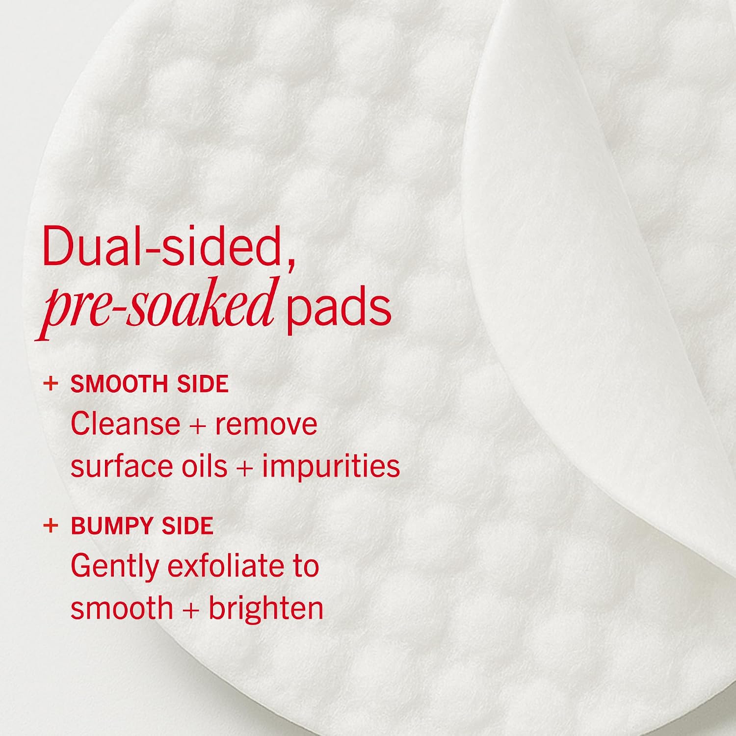 FIRST AID BEAUTY BRIGHTEN BRILLO GLOW FACIAL RADIANCE PADS, DUAL-SIDED AHA EXFOLIATING PADS CON GLYCOLIC LACTIC ACIDS, DAILY - 5