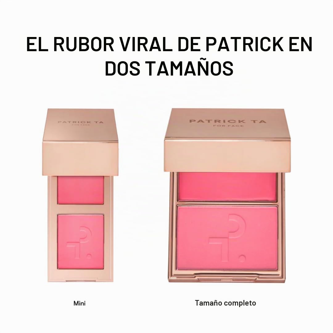 PATRICK TA MINI MAJOR HEADLINES RUBOR MAQUILLAJE DUO CREMA Y POLVO TRASLÚCIDO - SHE S SEDUCTIVE - 4