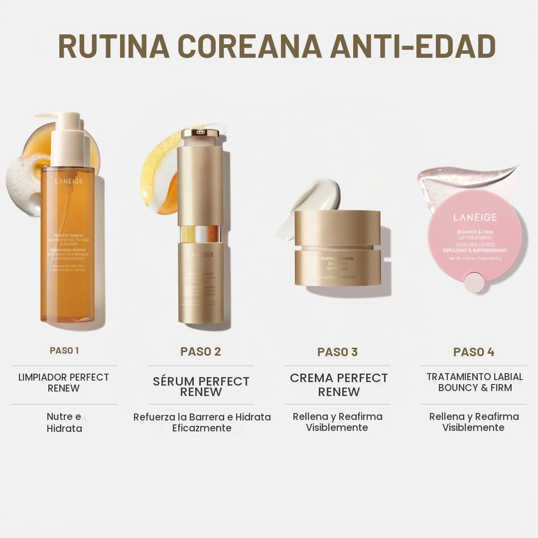 LANEIGE PERFECT RENEW 3X CREMA - CREMA HIDRATANTE ANTIENVEJECIMIENTO CON PÉPTIDOS Y RETINOL ENCAPSULADO PARA UNA PIEL - 7