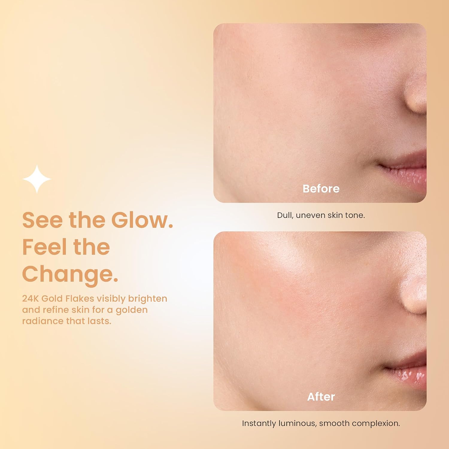 BRILLO GLOW SKIN - MÁSCARA DE HOJUELAS DE ORO DE 24 QUILATES DESBLOQUEA TU PIEL DE CRISTAL REGORDETA Y HÚMEDA AL INSTANTE - 5