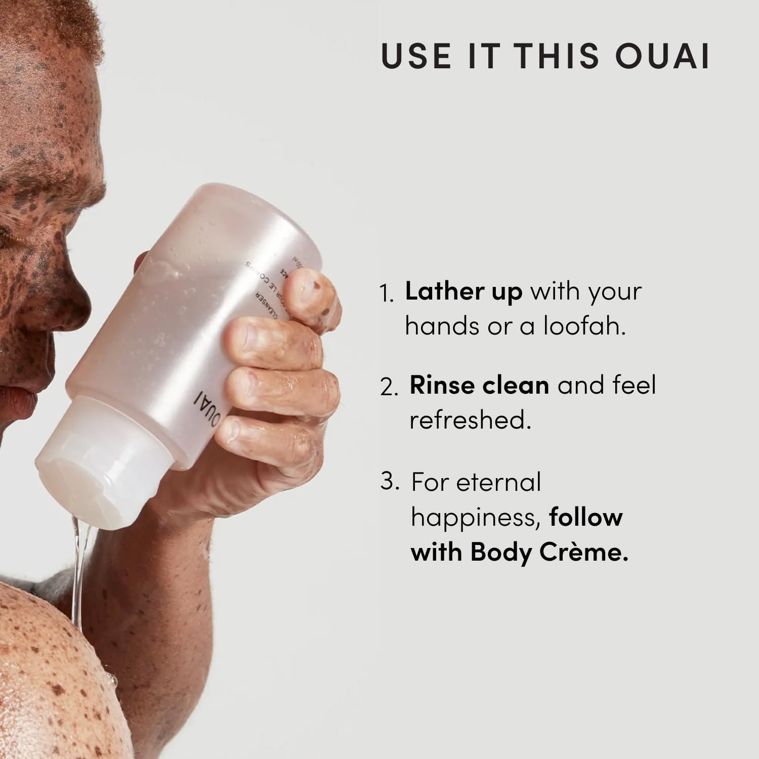 OUAI MELROSE PLACE - GEL DE BAÑO ESPUMOSO CON ACEITE DE JOJOBA Y ACEITE DE ROSA MOSQUETA PARA HIDRATAR, NUTRIR, EQUILIBRAR - 7