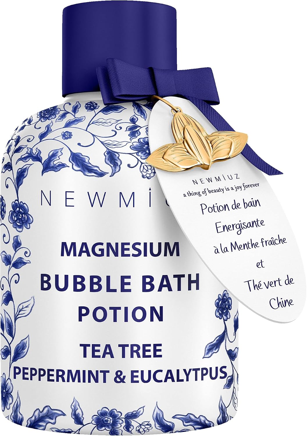 BAÑO DE BURBUJAS DE MAGNESIO, ESPUMA DE LARGA DURACIÓN PARA RECUPERACIÓN DE MÚSCULOS DOLORIDOS, ÁRBOL DE TÉ, MENTA, - 7