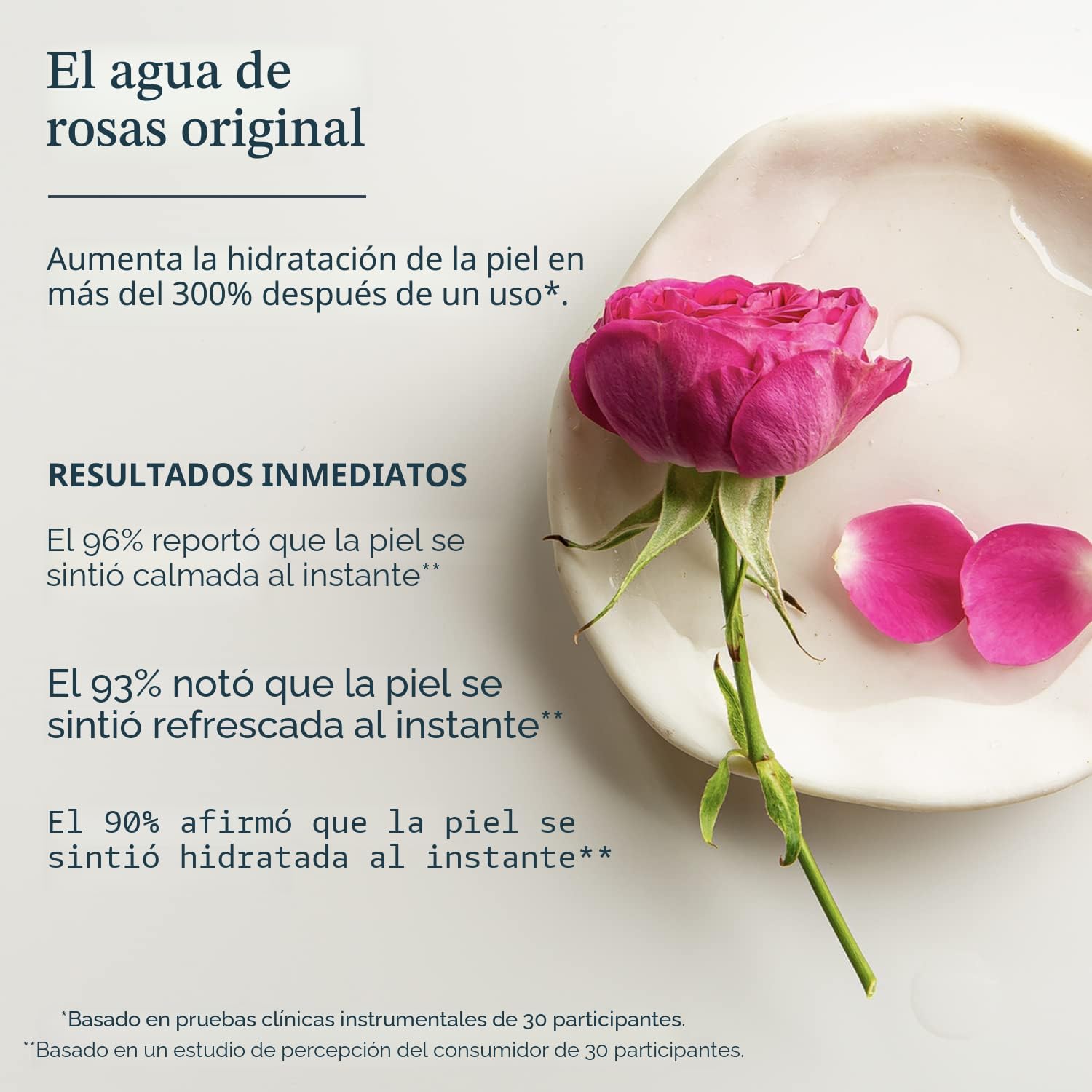 HERITAGE STORE AGUA DE ROSAS, REFRESCANTE CHAPOTEO FACIAL PARA PIEL BRILLANTE, CON ROSA DE DAMASCO, TODO TIPO DE PIEL, AGUA - 3