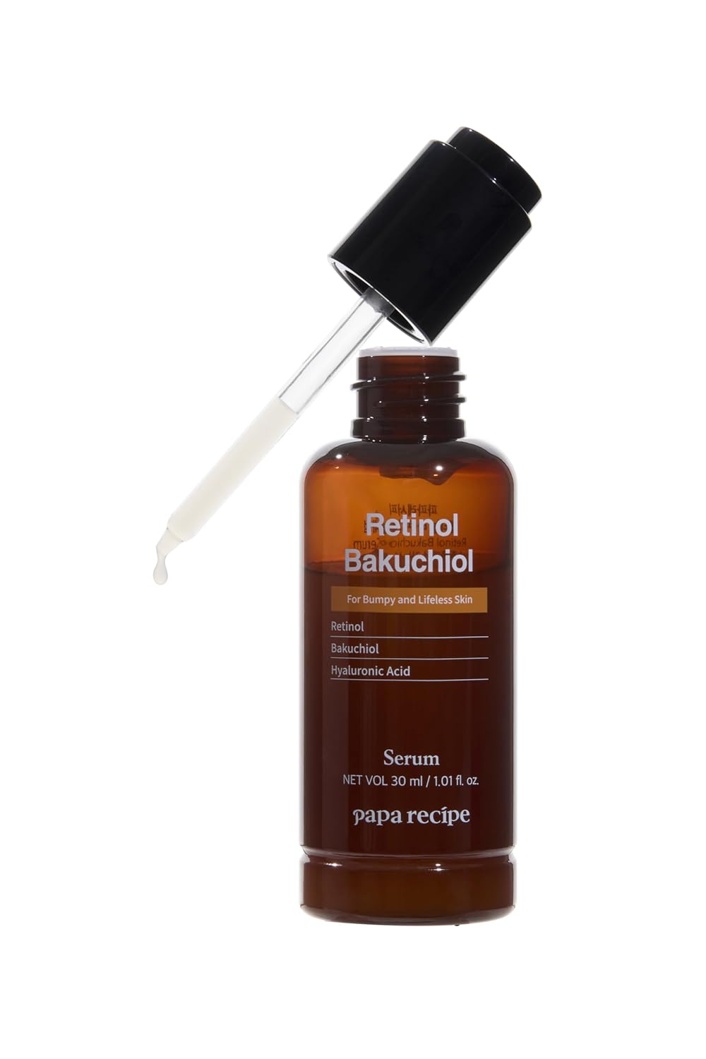 PAPA RECIPE SUERO FACIAL DE RETINOL BAKUCHIOL 1.01 FL OZ/1.0 FL OZ , SUERO DE VITAMINA A PARA LA CARA, CALMANTE, REAFIRMA E - 1