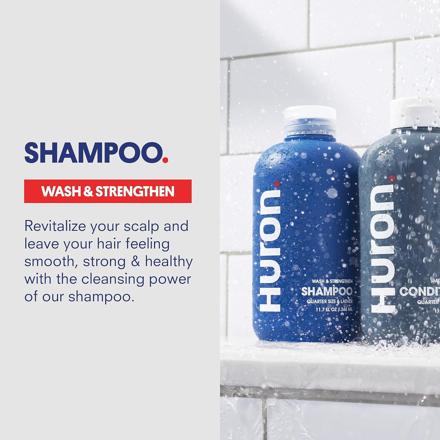 HURON CHAMPÚ ACONDICIONADOR PARA TODO TIPO DE CABELLO PAQUETE DE 2 11.4 ONZAS - 5