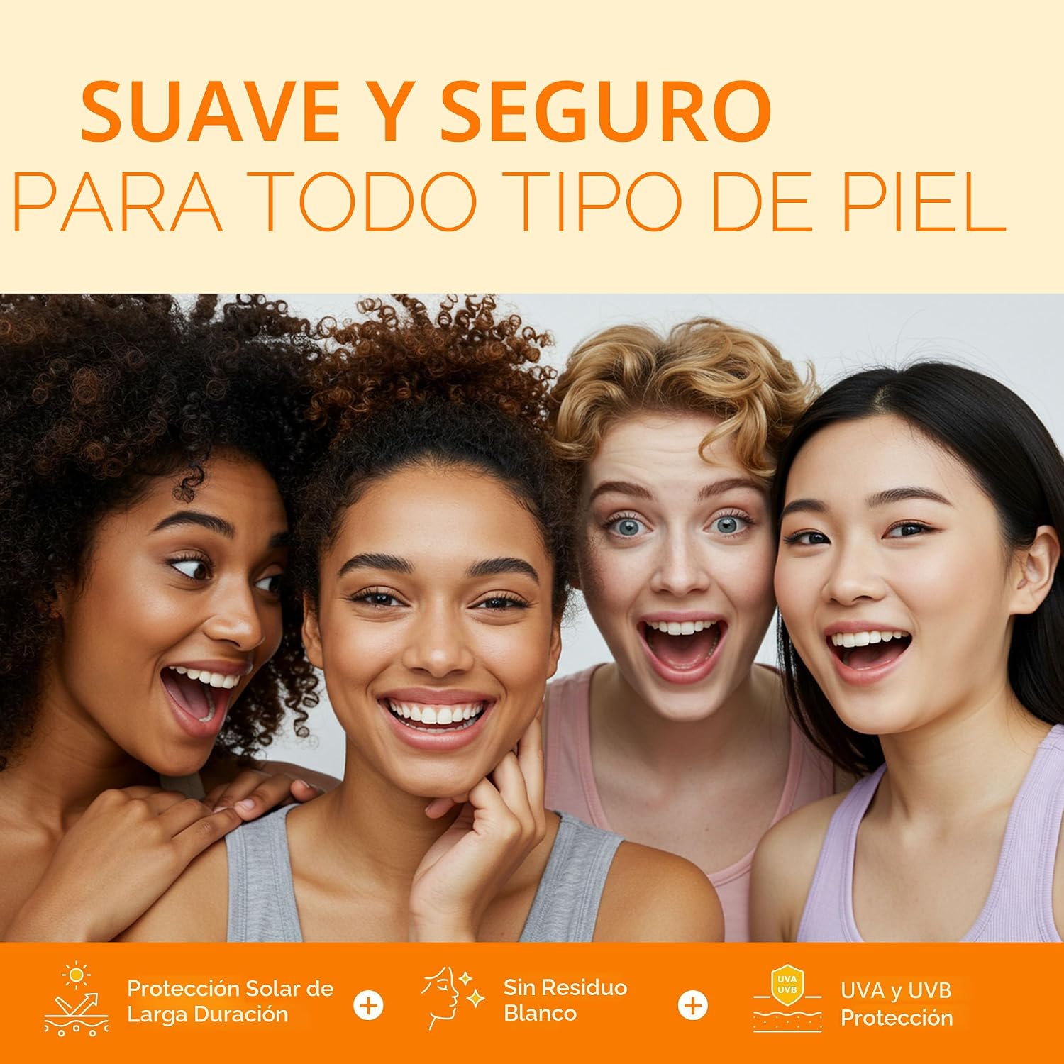 PROTECTOR SOLAR DE SEBO DE RES SPF 50 CON MINERAL: PROTECCIÓN SOLAR INSTANTÁNEA, ÓXIDO DE ZINC NO NANO, BLOQUEADOR SOLAR SIN - 3