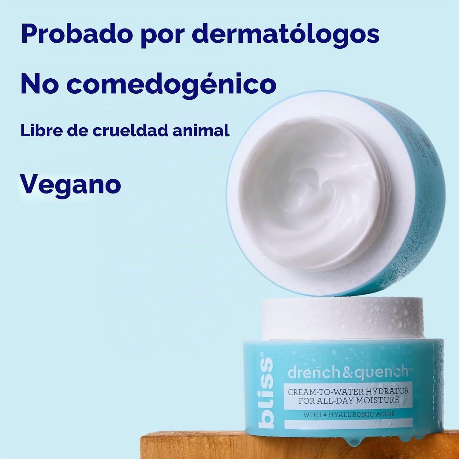 BLISS DRENCH Y QUENCH - CREMA DE ÁCIDO HIALURÓNICO PARA HIDRATACIÓN DE LA PIEL CREMA FACIAL LIGERA CON 4 TIPOS DE ÁCIDO - 7