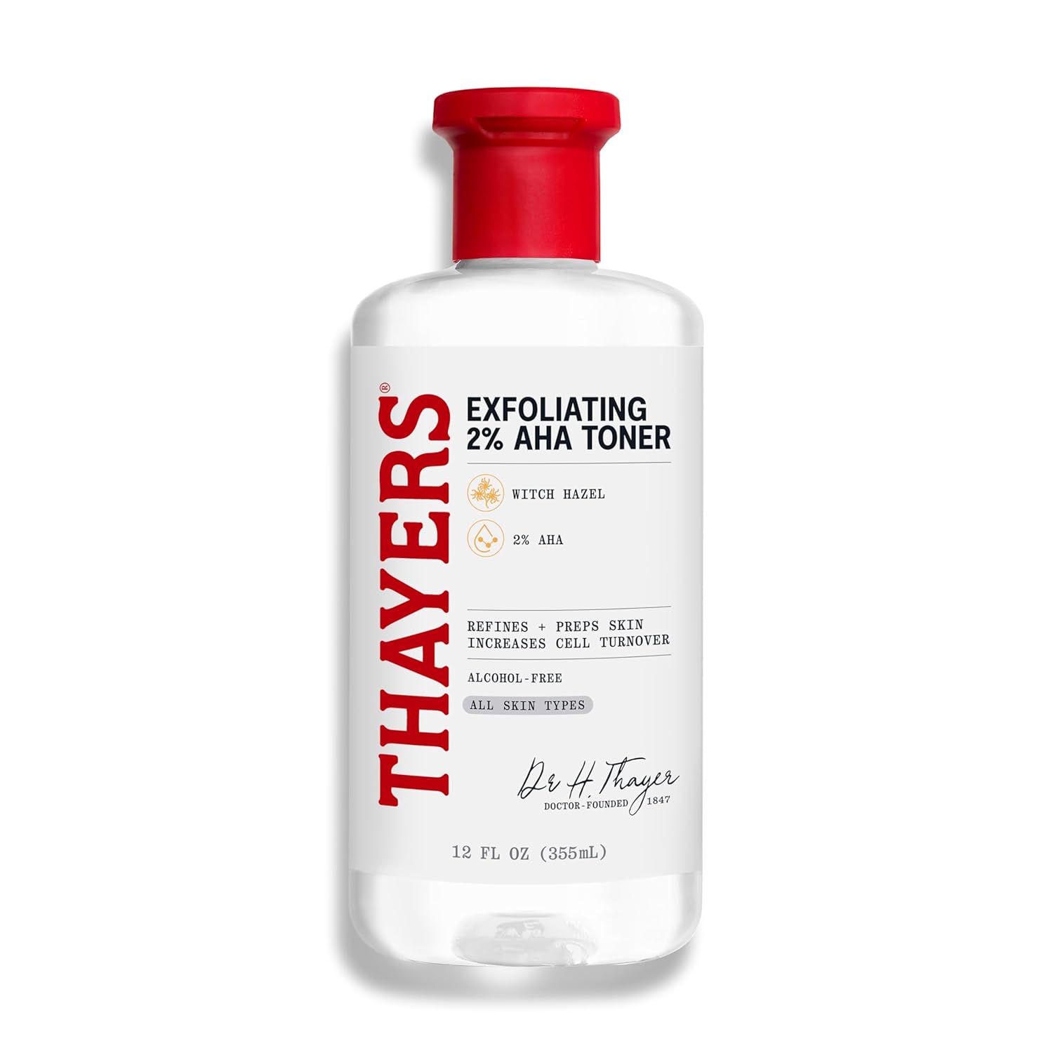 THAYERS TÓNICO EXFOLIANTE E ILUMINADOR AHA AL 2% CON ÁCIDO GLICÓLICO, ÁCIDO LÁCTICO Y HAMAMELIS, SUAVIZANTE Y REFINADOR - 1