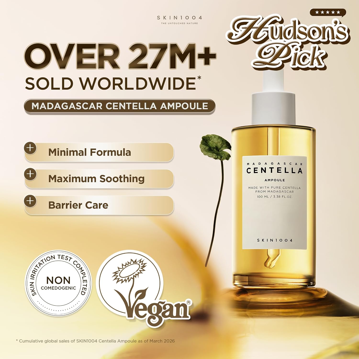 SKIN1004 MADAGASCAR CENTELLA AMPOULE 100ML, 3.38 FL.OZ, SUERO FACIAL COREANO CON CENTELLA ASIÁTICA, CUIDADO HIDRATANTE - 2