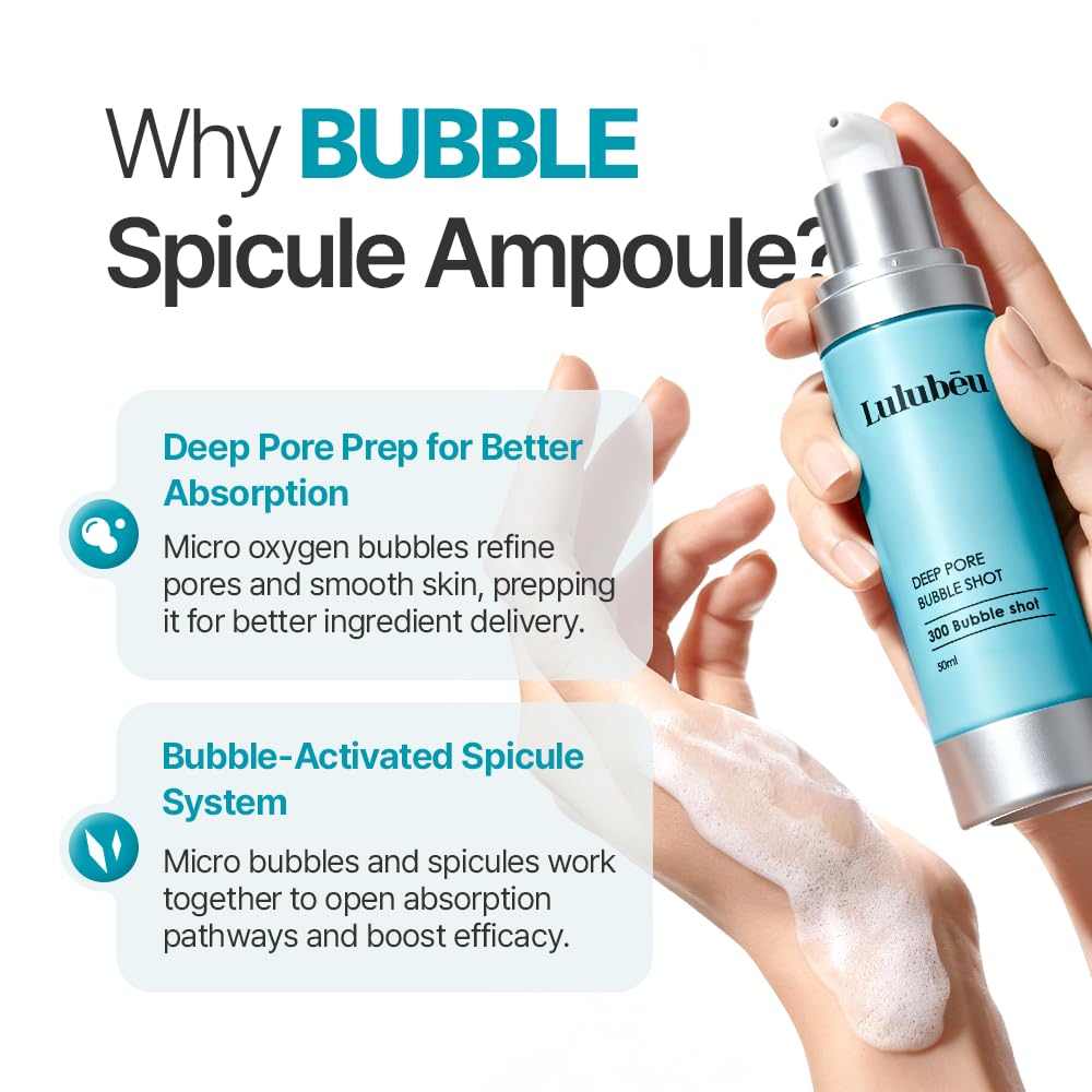 K-BEAUTY - AMPOLLA DEEP PORE BUBBLE SHOT, SUERO DE PREPARACIÓN DE POROS PROFUNDOS CON ESPÍCULA DE CRISTAL, PDRN Y AZULENO, - 2
