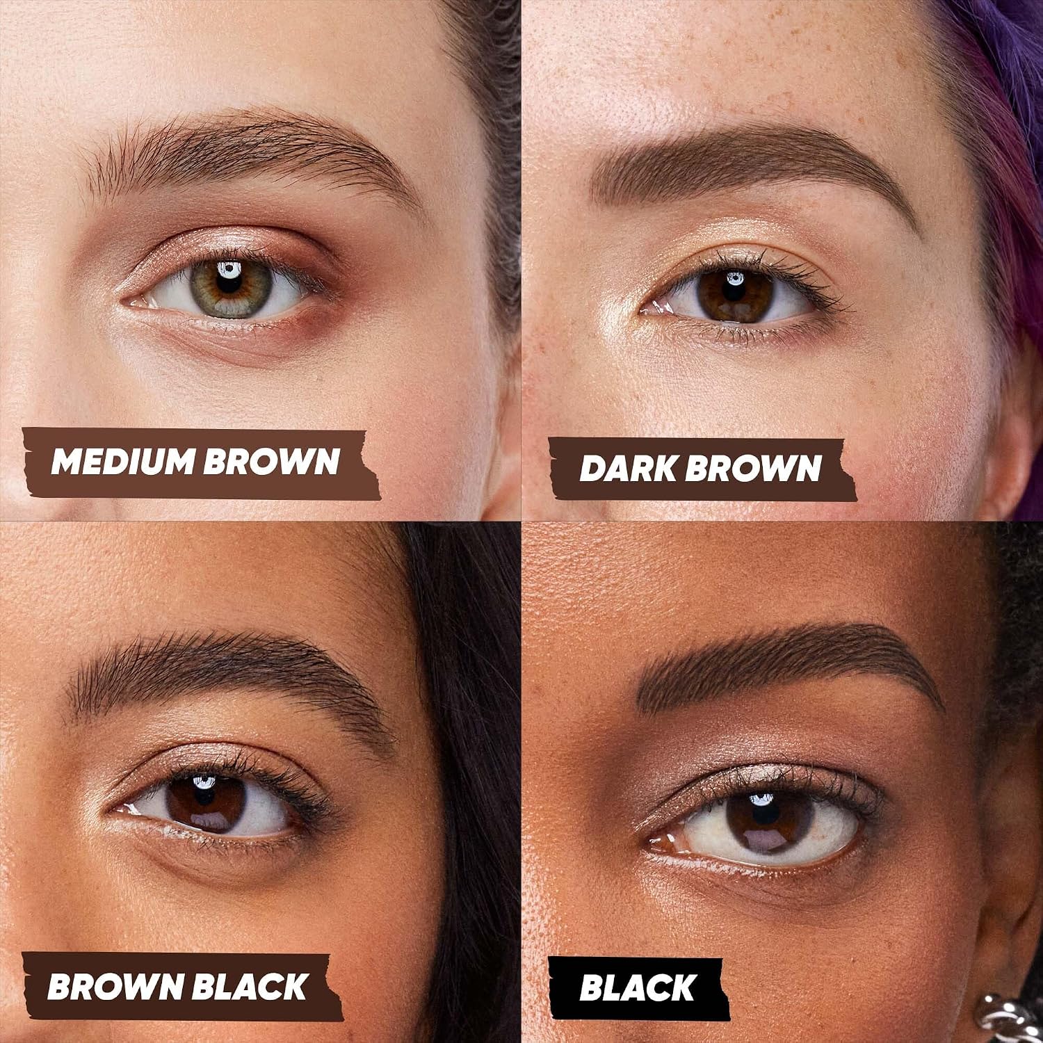 KOSAS BROW POP NANO ULTRA-FINE - LÁPIZ DE CEJAS DE 0.039 IN CON CARRETE, COLOR NEGRO - 3