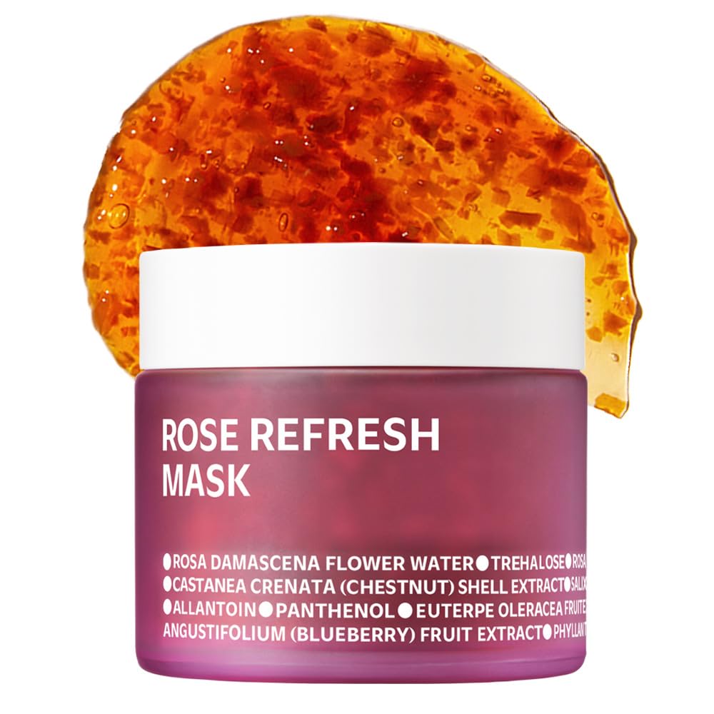 ISOI MASCARILLA REFRESCANTE DE ROSAS BÚLGARAS, MASCARILLA HIDRATANTE CON 70% DE AGUA DE ROSAS BÚLGARAS PARA HIDRATACIÓN - 1