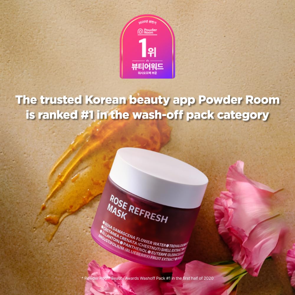 ISOI MASCARILLA REFRESCANTE DE ROSAS BÚLGARAS, MASCARILLA HIDRATANTE CON 70% DE AGUA DE ROSAS BÚLGARAS PARA HIDRATACIÓN - 4