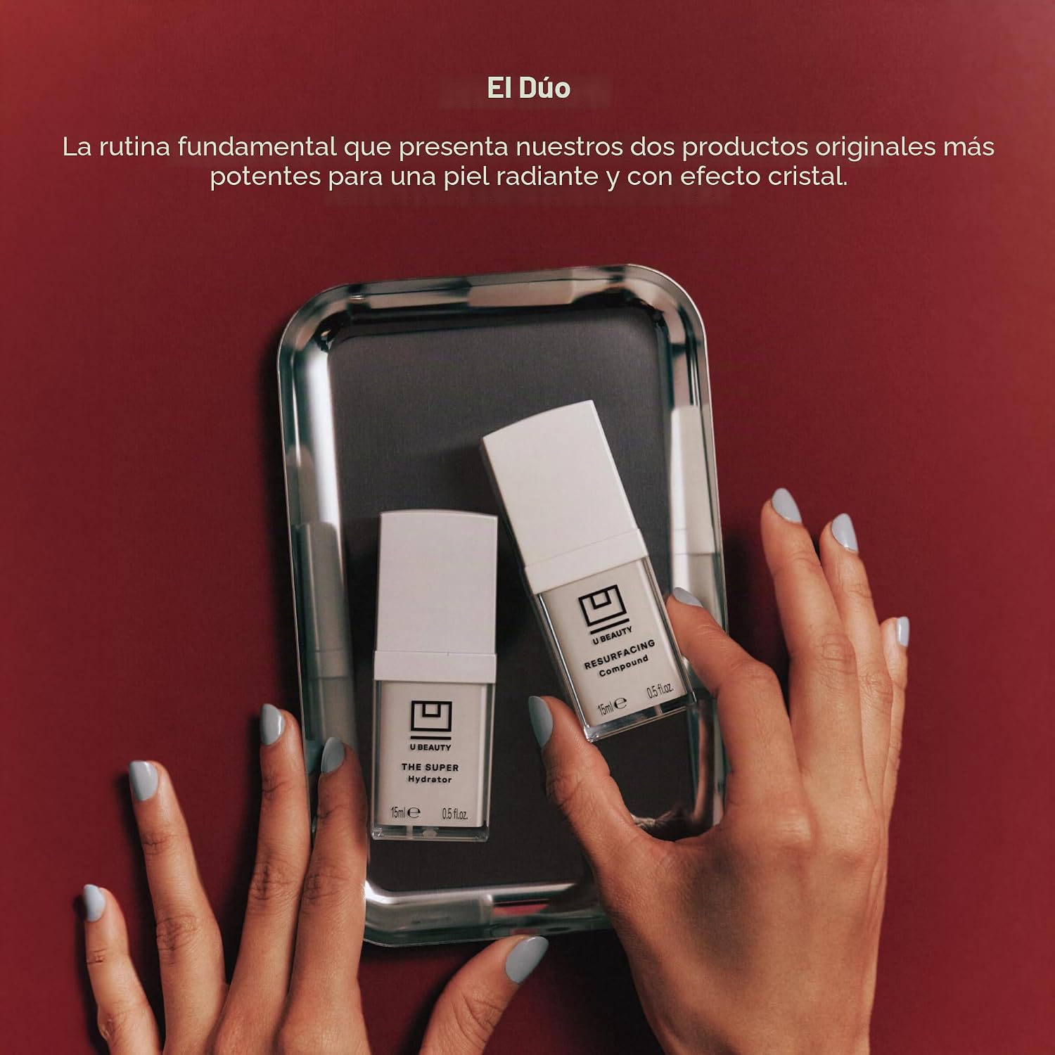 THE U BEAUTY DUO - CONJUNTO DE COMPUESTO REJUVENECEDOR Y SÚPER HIDRATANTE, VITAMINA C Y E, RETINOL, ÁCIDO HIALURÓNICO, SUERO - 2