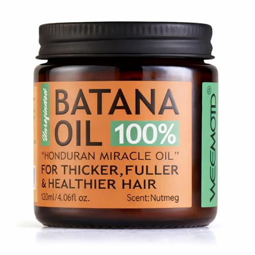 WEEMOTD ACEITE DE BATANA 100% CRUDO PARA CABELLO, ACEITE ACONDICIONADOR SIN REFINAR PARA CABELLO Y CUERO CABELLUDO - 7