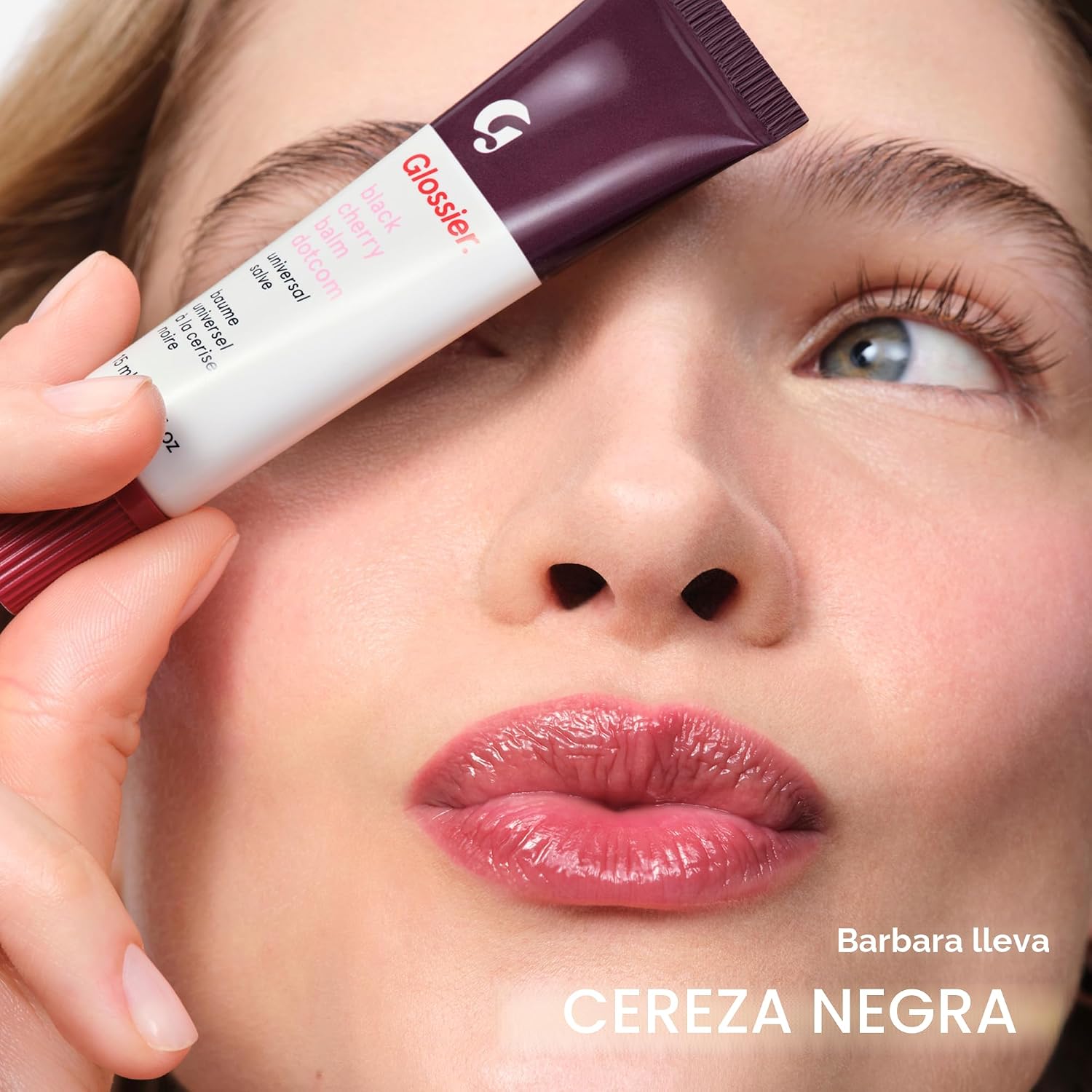 GLOSSIER BALM DOTCOM - BĂLSAMO LABIAL Y BĂLSAMO UNIVERSAL, TINTE NEGRO CEREZA BURDEOS - 6
