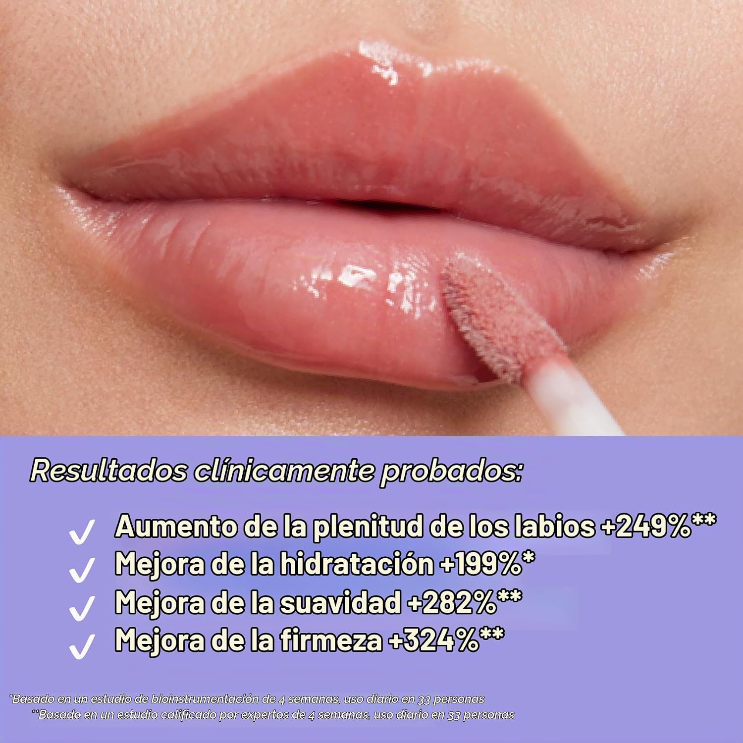 KOSAS WET LIP ACEITE NUTRIENTE GLOSS - TRATAMIENTO HIDRATANTE PARA DAR VOLUMEN A LOS LABIOS CON ĂCIDO HIALURĂNICO - 4