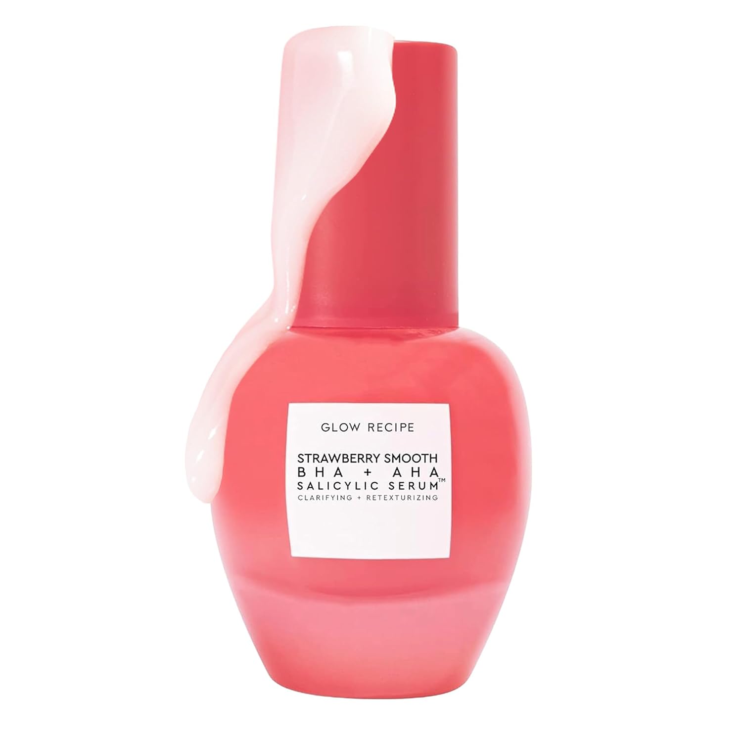 BRILLO GLOW RECIPE SUERO DE ÁCIDO SALICÍLICO DE FRESA, SUERO COREANO PARA ACNÉ BHA PARA IMPERFECCIONES, SUERO FACIAL - 1