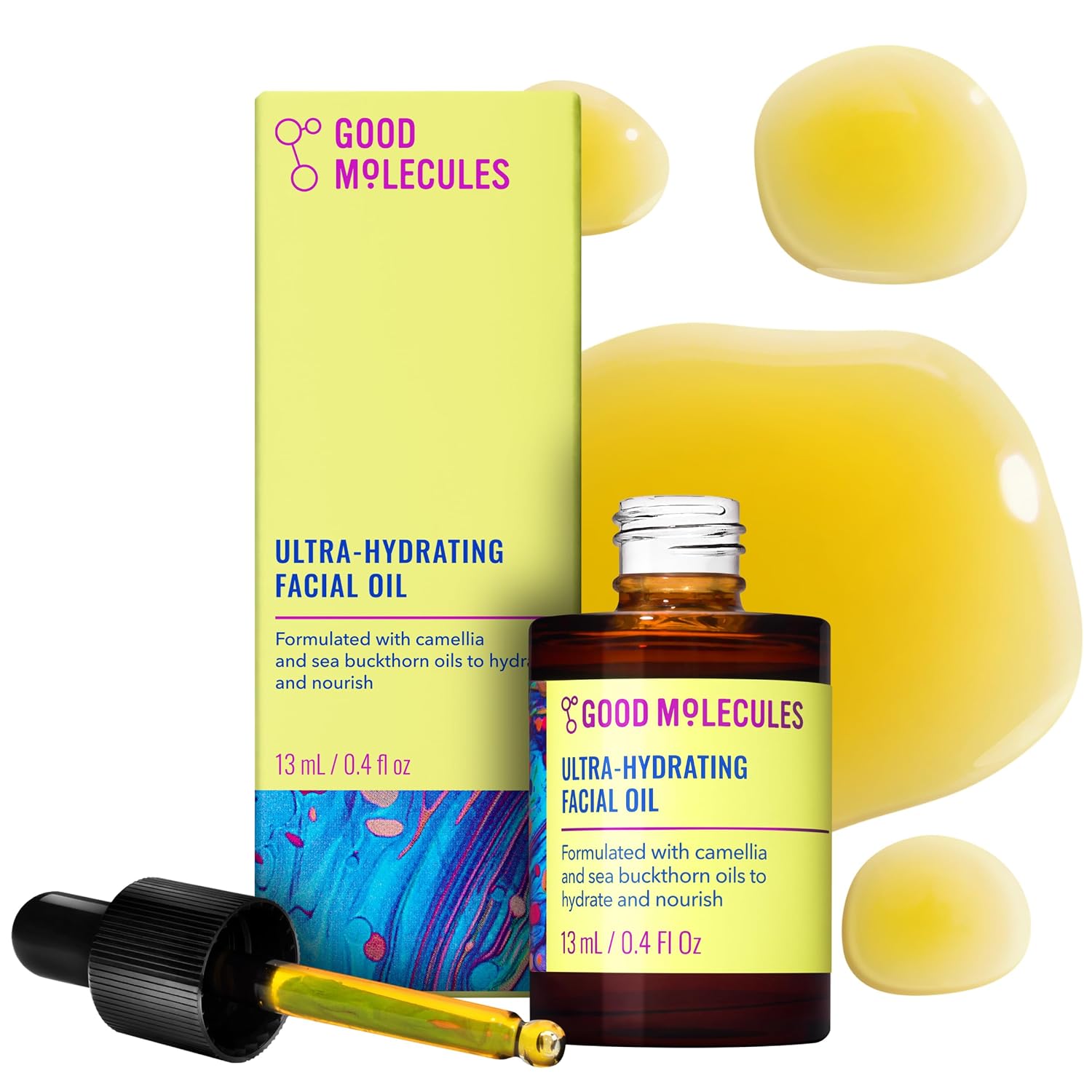 GOOD MOLECULES ACEITE FACIAL ULTRAHIDRATANTE, HIDRATANTE FACIAL CON ACEITES NUTRITIVOS DE ESPINO AMARILLO Y CAMELIA, CUIDADO - 1