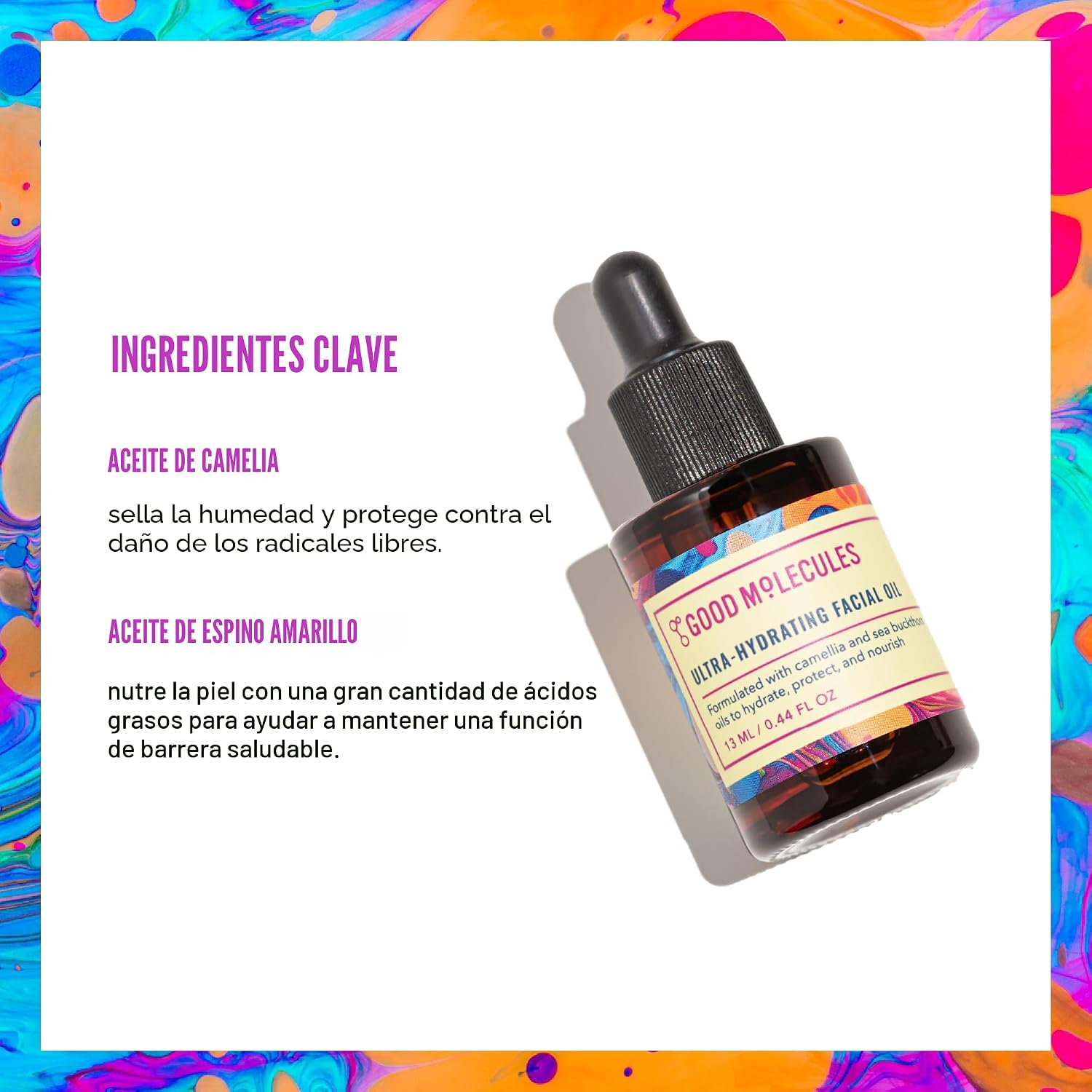 GOOD MOLECULES ACEITE FACIAL ULTRAHIDRATANTE, HIDRATANTE FACIAL CON ACEITES NUTRITIVOS DE ESPINO AMARILLO Y CAMELIA, CUIDADO - 3