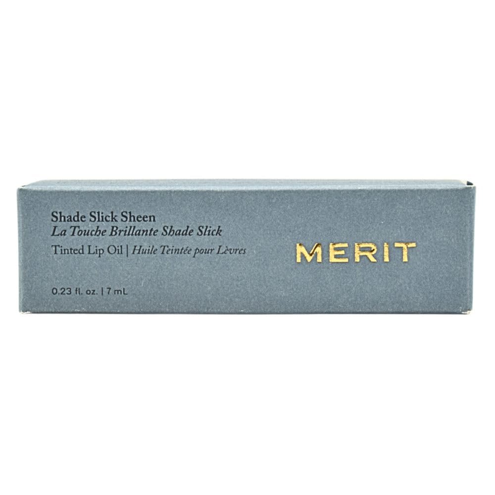 MERIT SHADE SLICK - ACEITE DE LABIOS TINTADO HIDRATANTE - JUEGO DOBLE DE COLOR MALVA BRILLO LABIAL VEGANO CON ACEITES - 2
