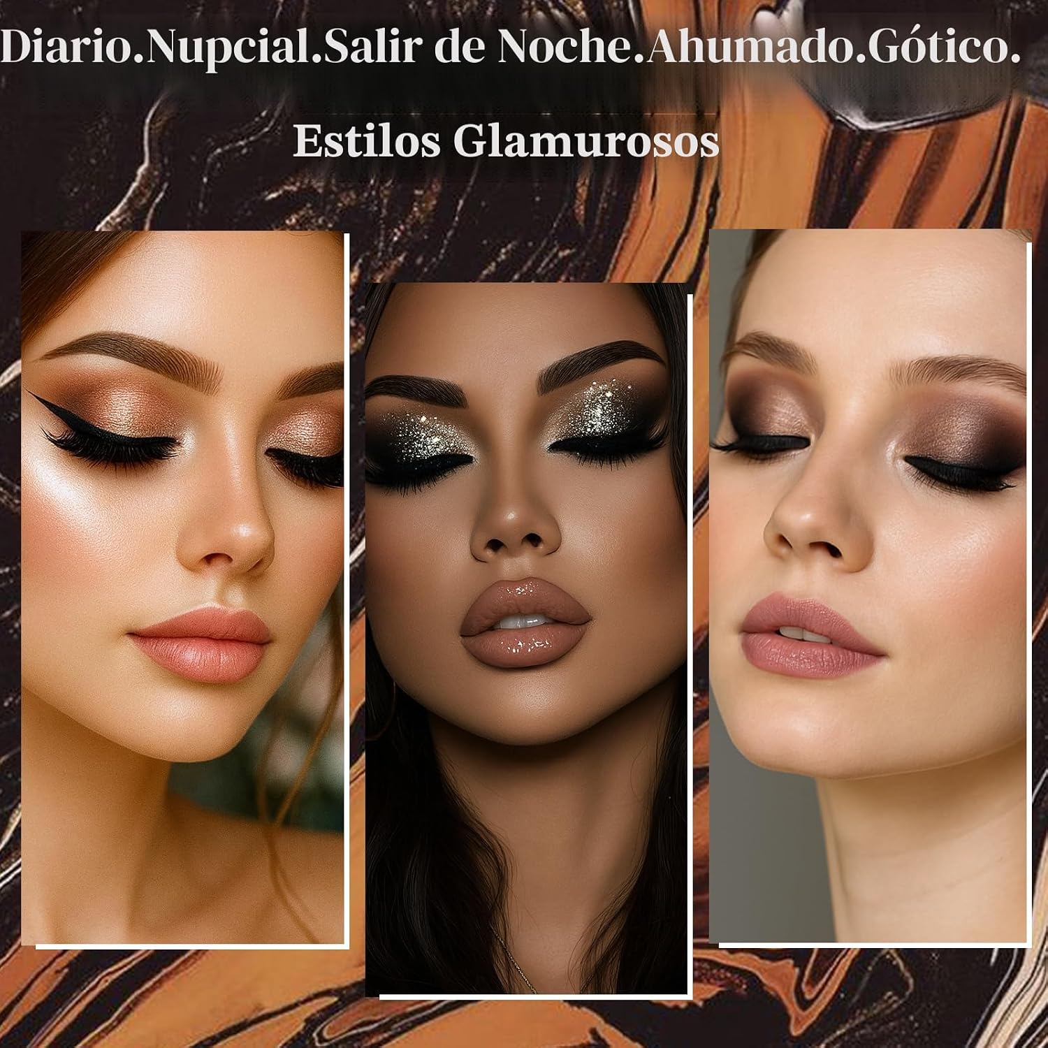 PRISM MAKEUP PALETA DE MAQUILLAJE DE SOMBRA DE OJOS MATE PRO 18 COLORES CON BRILLO PIGMENTADO Y PURPURINA, SOMBRA EN POLVO - 7