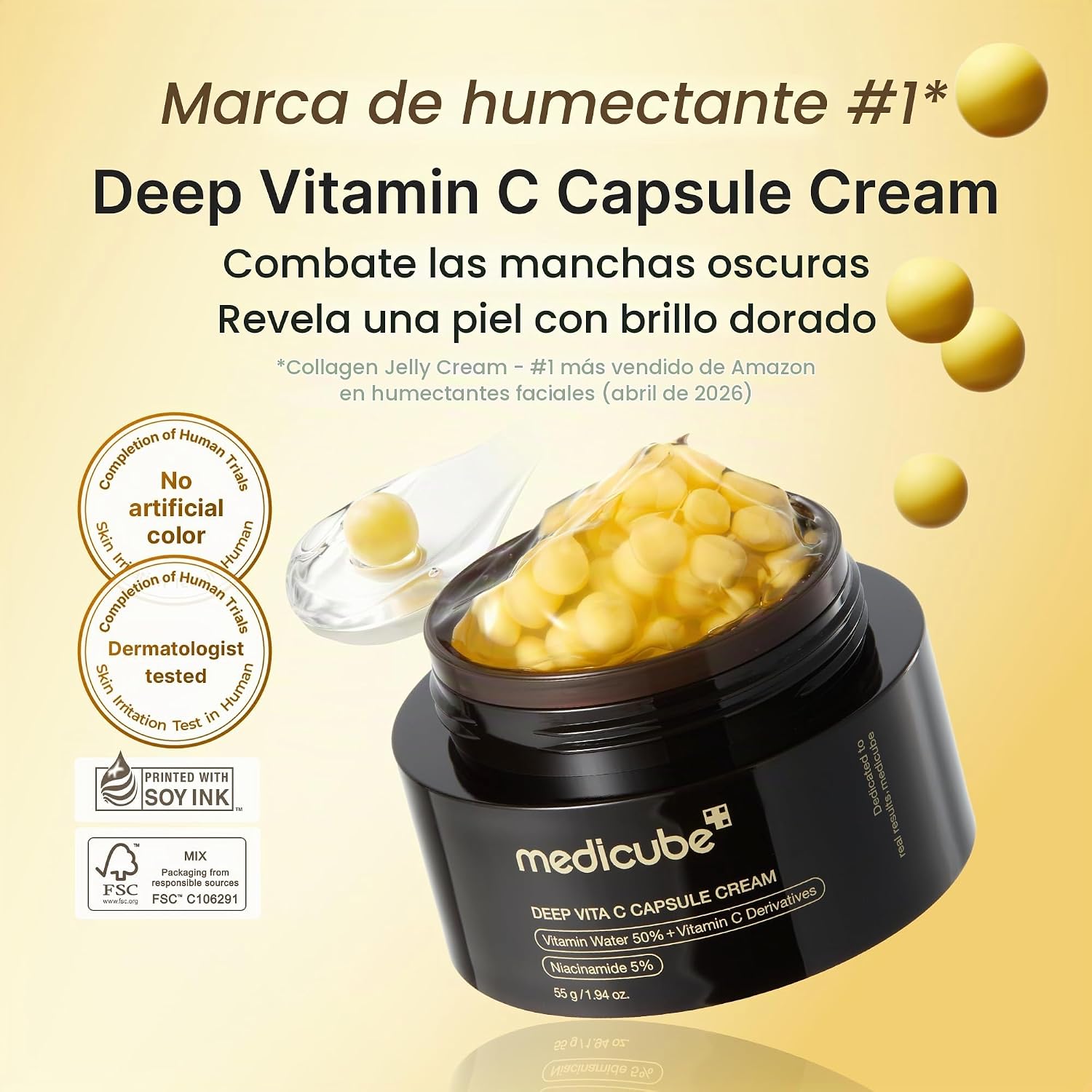 MEDICUBE CREMA EN CÁPSULAS CON VITAMINA C PROFUNDA PARA RESPLANDOR - 2