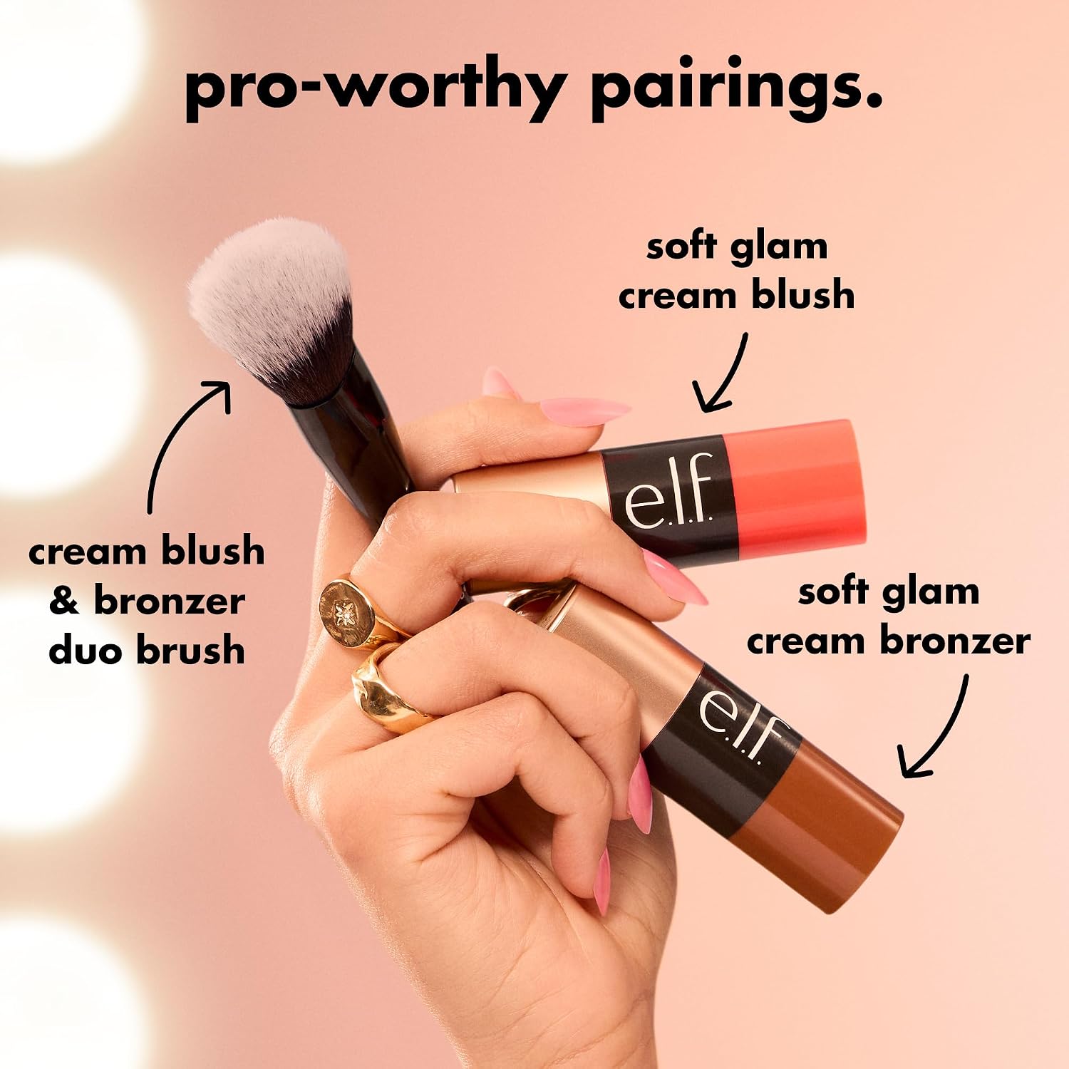 E.L.F. SOFT GLAM CREMA RUBOR MAQUILLAJE STICK, RUBOR CREMA PARA CONSTRUIR PARA UN ACABADO NATURAL Y SATINADO, FABRICADO - 7