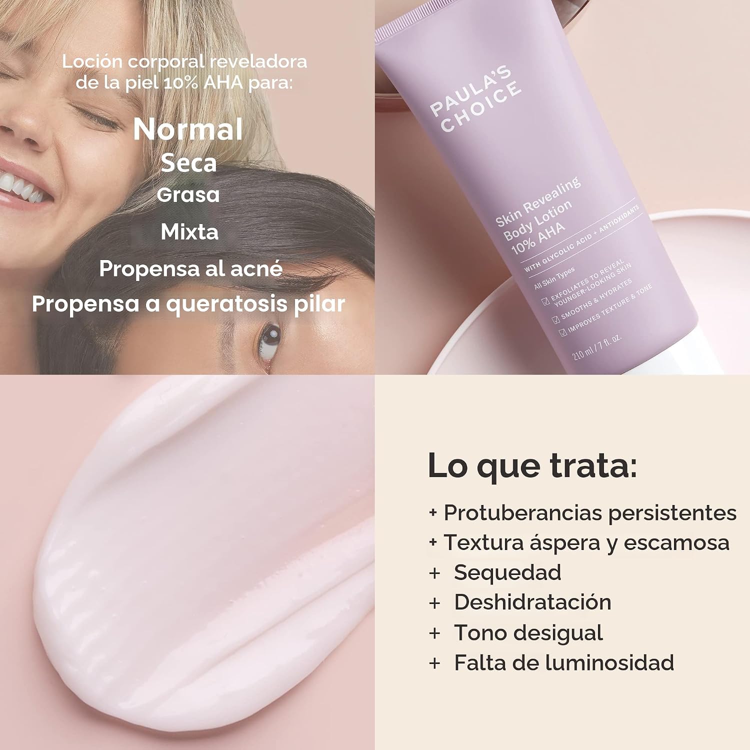 PAULA S CHOICE SKIN REVEALING LOCIÓN CORPORAL 10% AHA, 7 FL OZ - 4