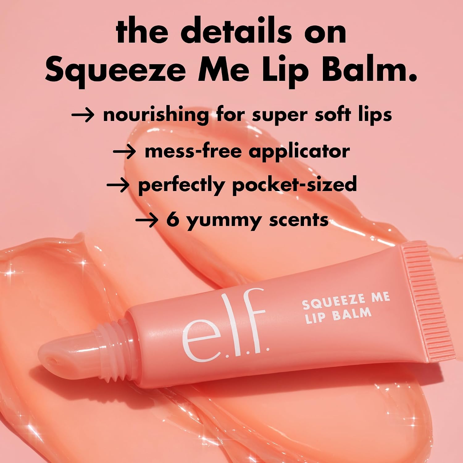 E.L.F. BÁLSAMO LABIAL SQUEEZE ME, BÁLSAMO LABIAL HIDRATANTE PARA UN TINTE DE COLOR LIGERO, INFUNDIDO CON ÁCIDO HIALURÓNICO, - 5