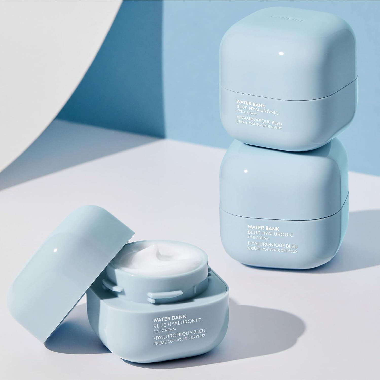 LANEIGE WATER BANK BLUE HYALURONIC EYE CREMA: TRATAMIENTO HIDRATANTE PARA LOS OJOS CON NIACINAMIDA Y CAFEÍNA PARA ILUMINAR, - 5