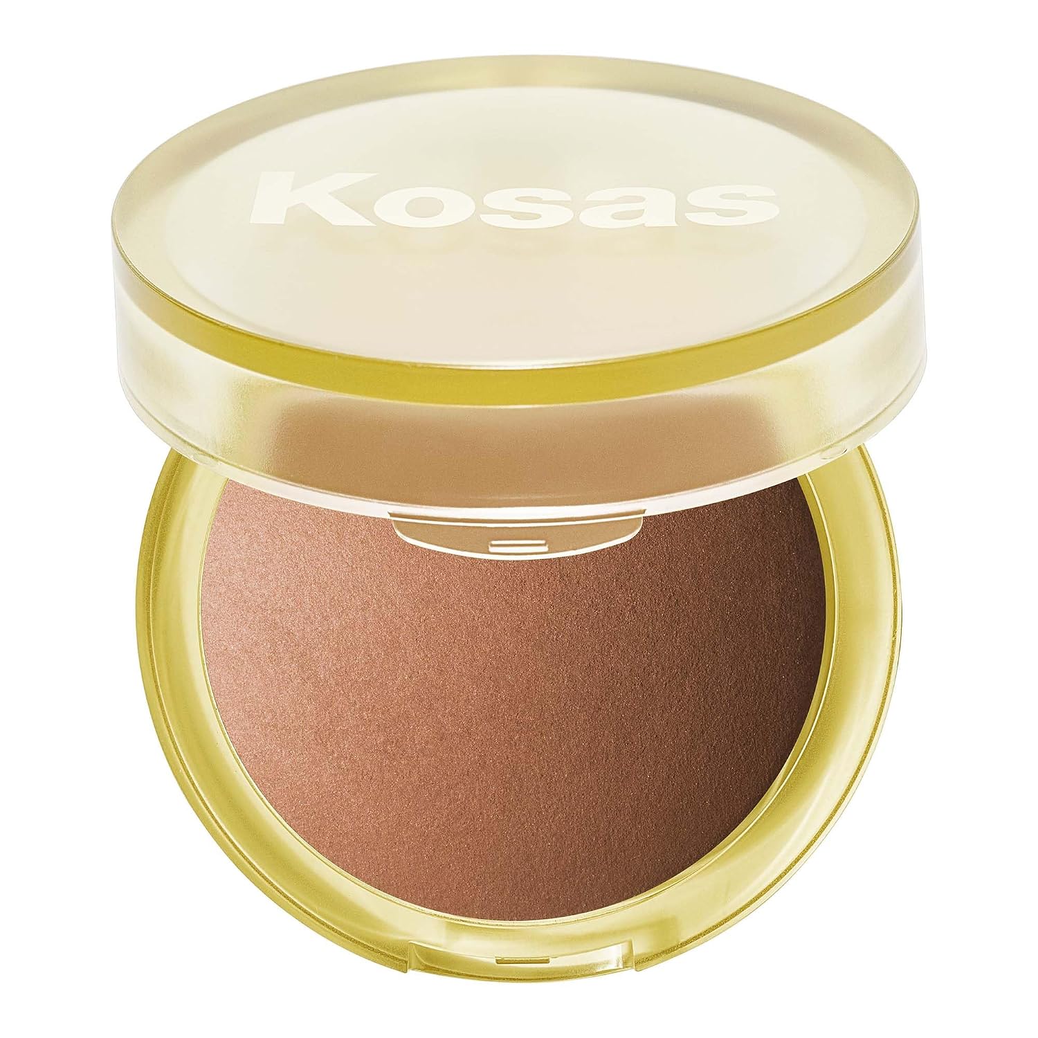 KOSAS SUN SHOW GLOWY WARMTH BAKED BRONZER - POLVO CONTORNEADOR PARA PÓMULOS, NARIZ Y MANDÍBULA, ENRIQUECIDO CON ÁCIDOS - 1