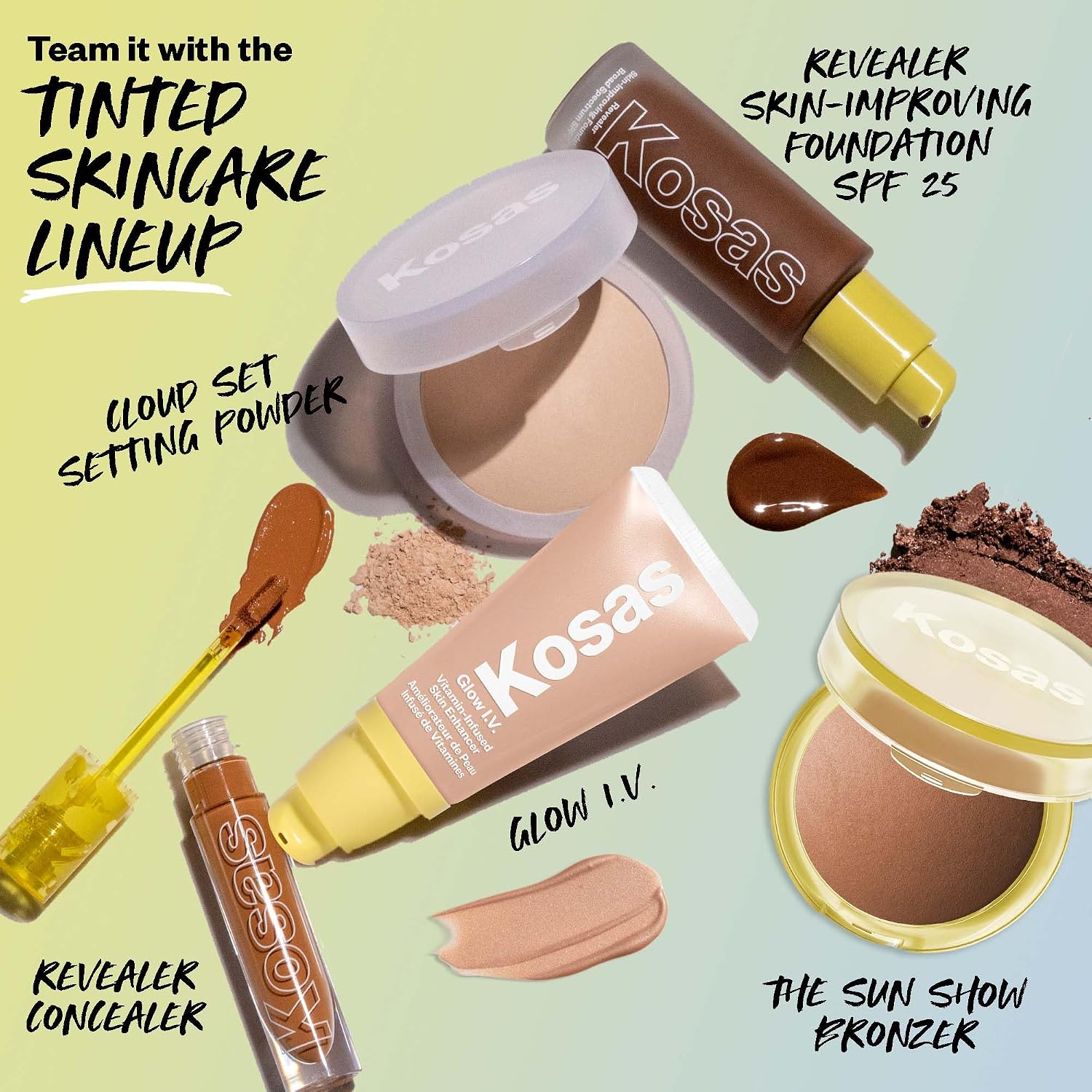 KOSAS SUN SHOW GLOWY WARMTH BAKED BRONZER - POLVO CONTORNEADOR PARA PÓMULOS, NARIZ Y MANDÍBULA, ENRIQUECIDO CON ÁCIDOS - 7