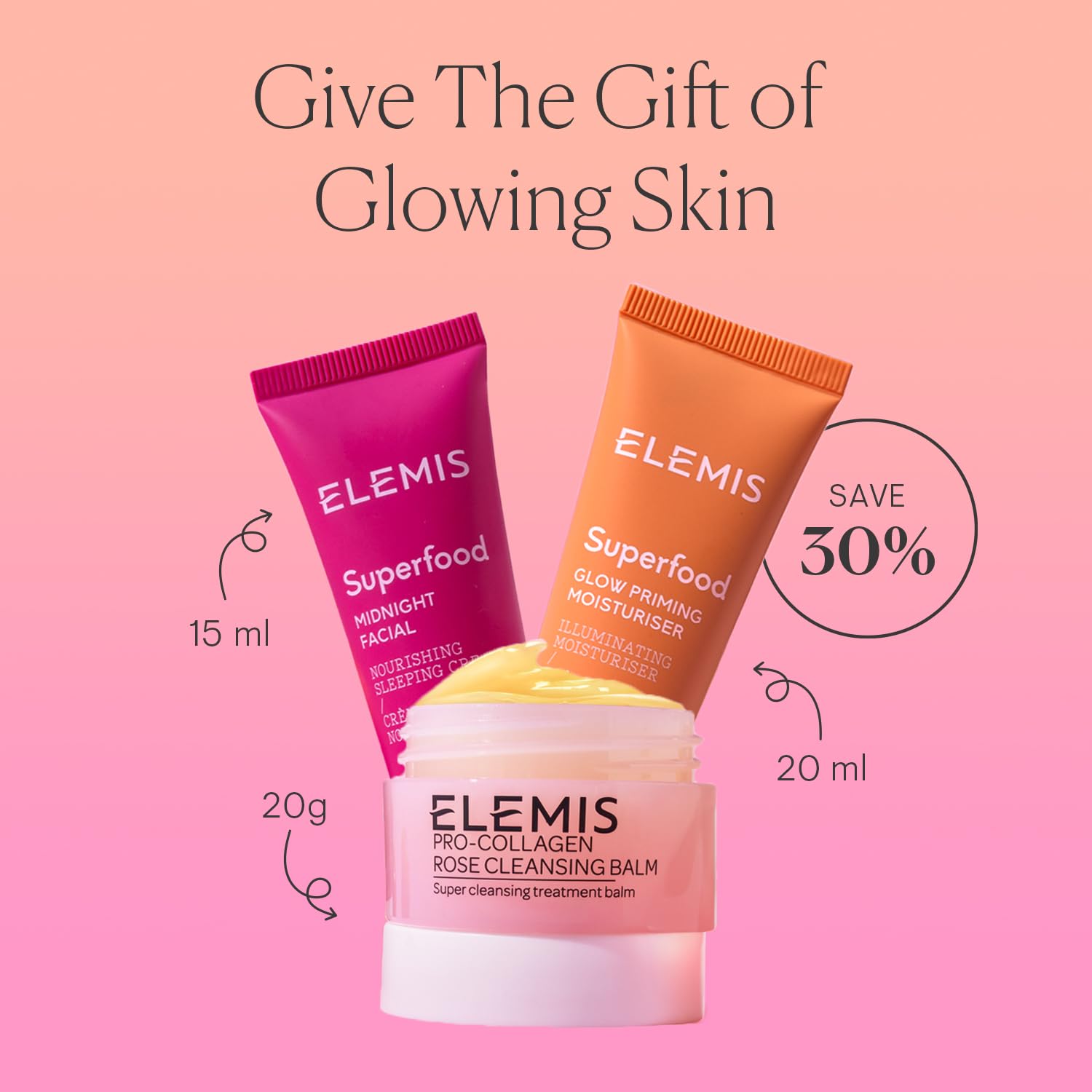 ELEMIS KIT DE MAQUILLAJE DE VIAJE WAY TO BRILLO GLOW DE 3 PIEZAS EXCLUSIVO DE AMAZON VALOR DE 70 - 4
