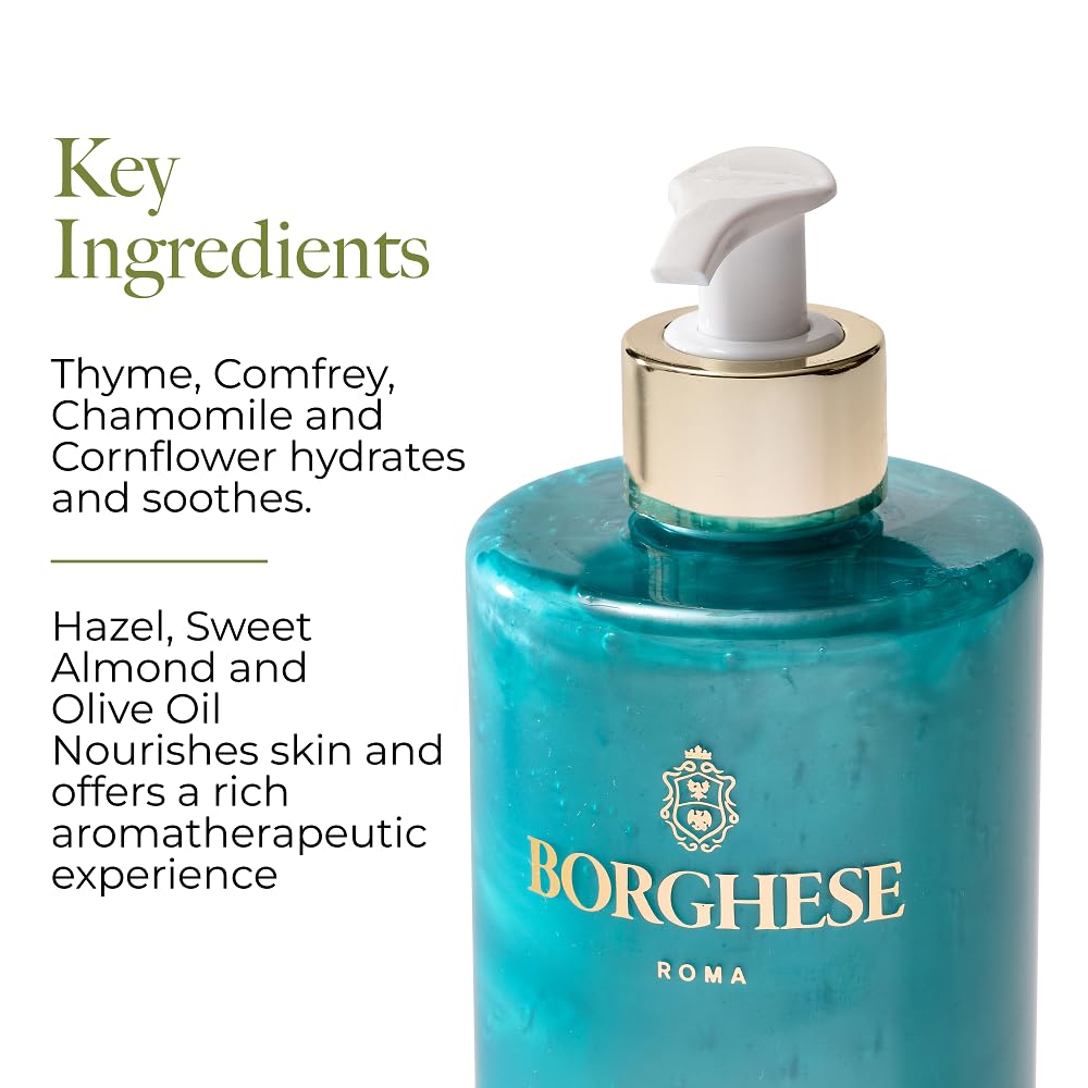 BORGHESE BAGNO DI VITA GEL DE DUCHA ESPUMOSO - LIMPIADOR CORPORAL - 15 ONZAS LÍQUIDAS - 5